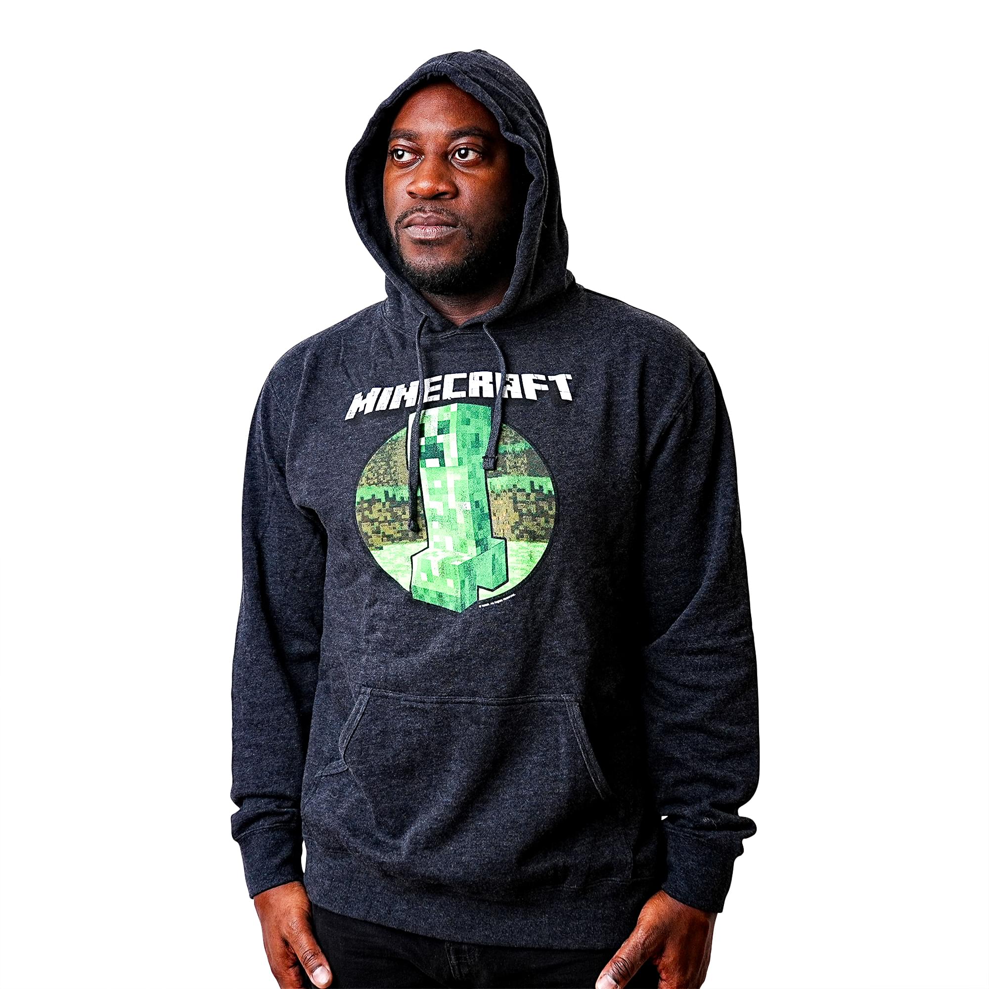 Minecraft Retro Creeper Premium Adult Hoodie | Free Shipping