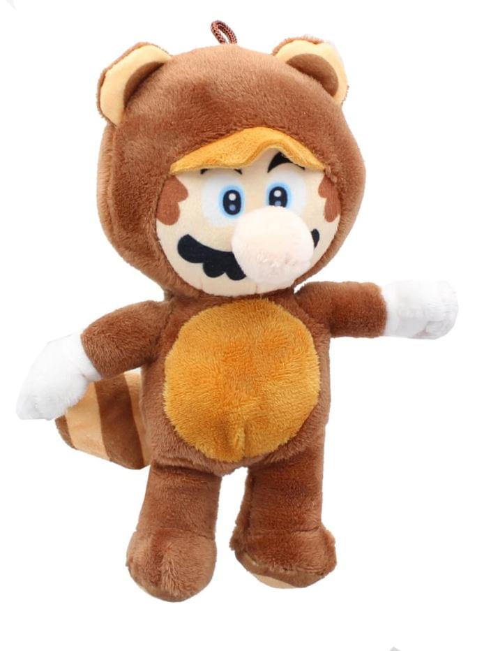 Super Mario 7 Inch Character Plush | Tanooki Mario