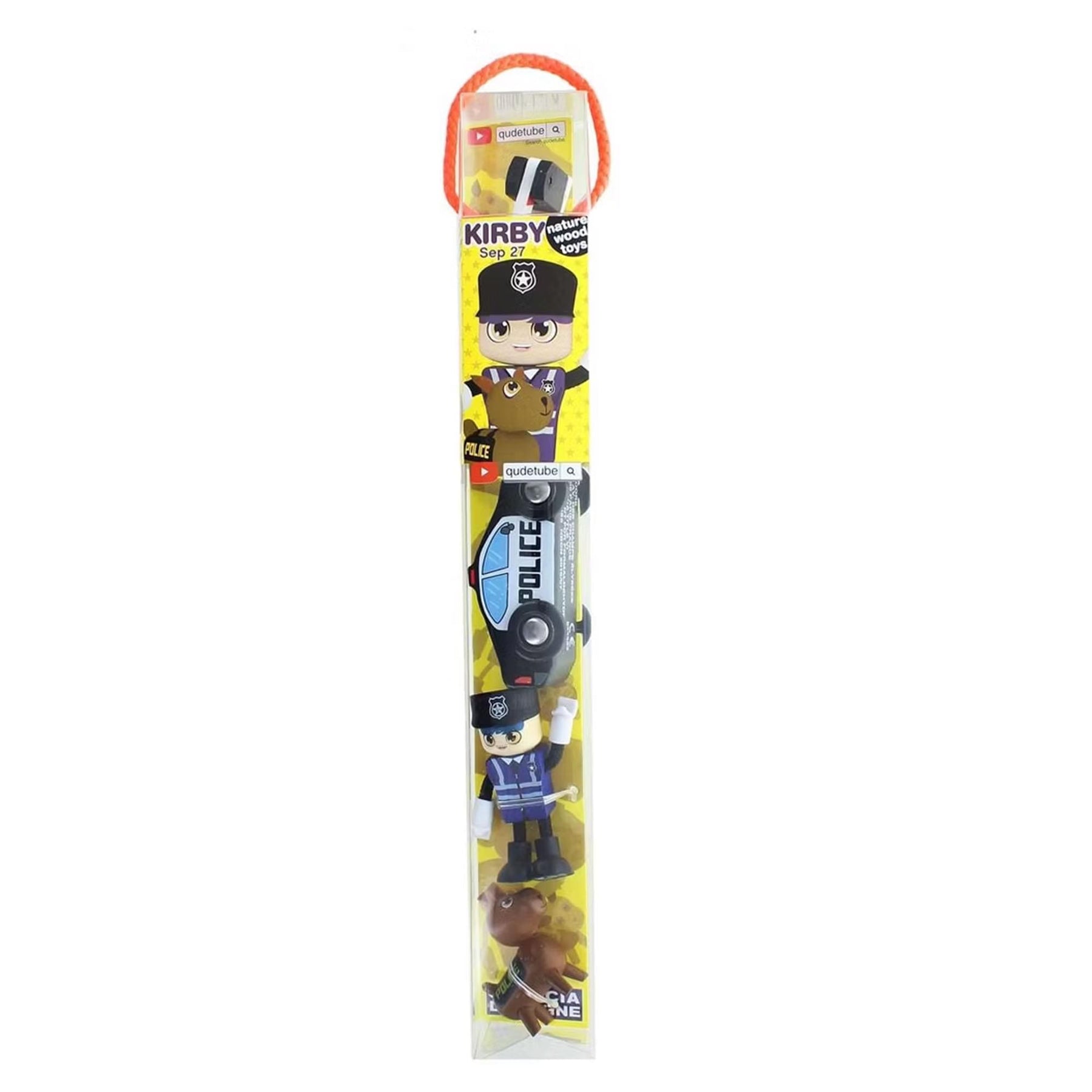 J'adore Officer Kirby Natural Wooden Toy Playset