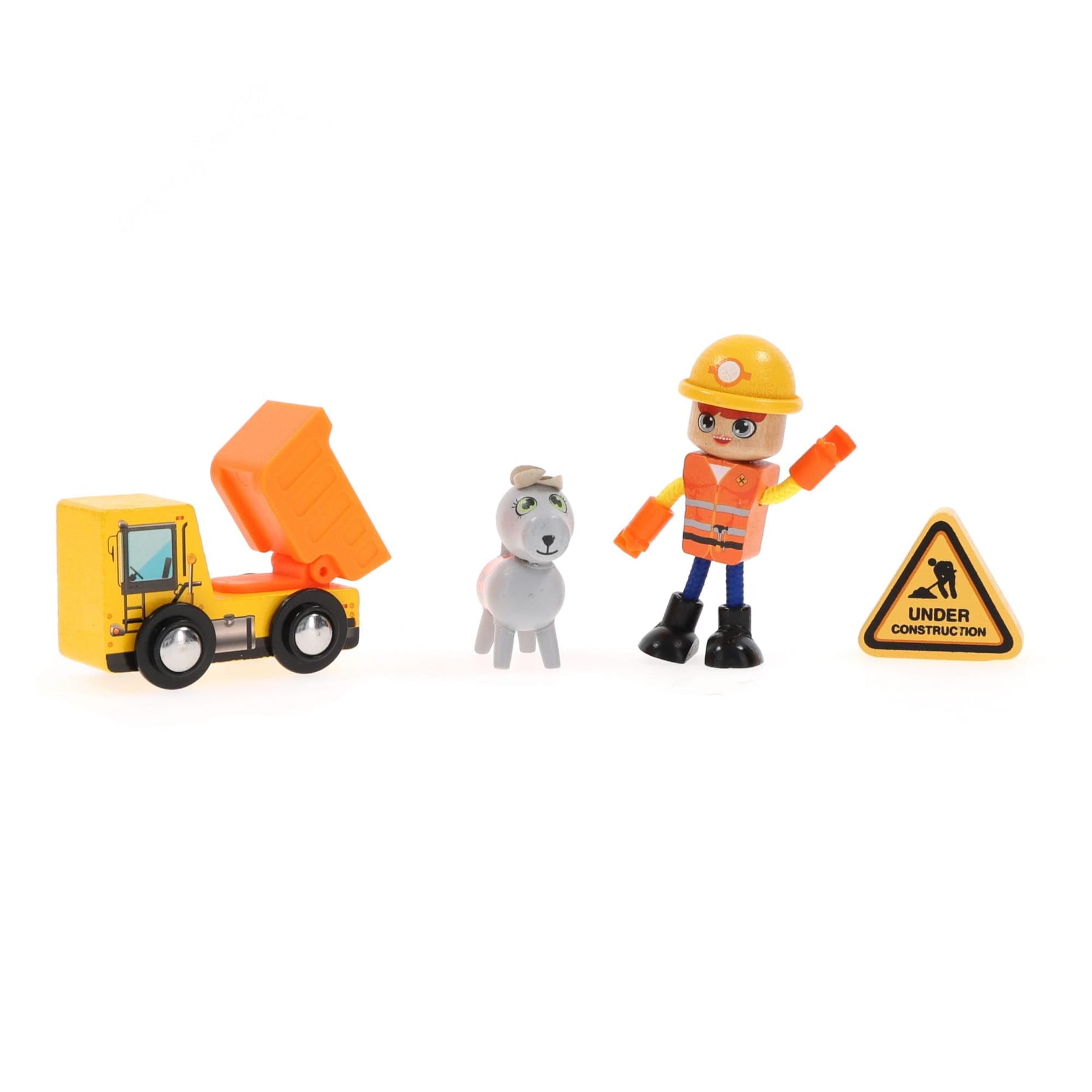 J'adore Construction Rick Natural Wooden Toy Playset