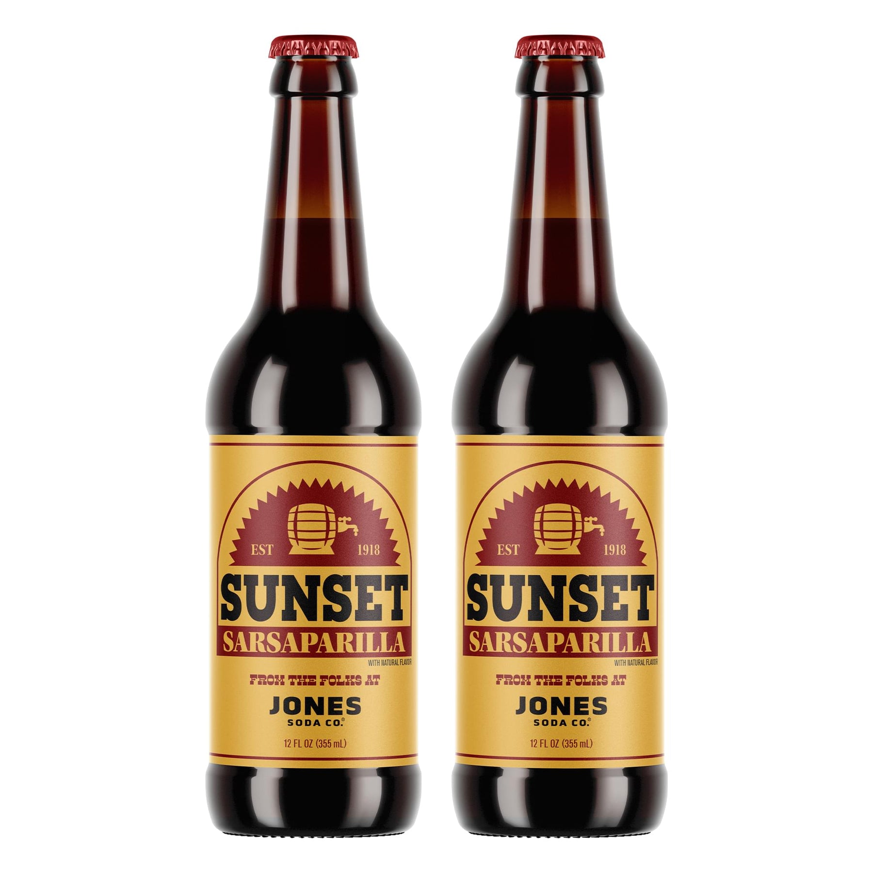 Fallout Sunset Sarsaparilla 12oz Jones Soda | 2 Pack