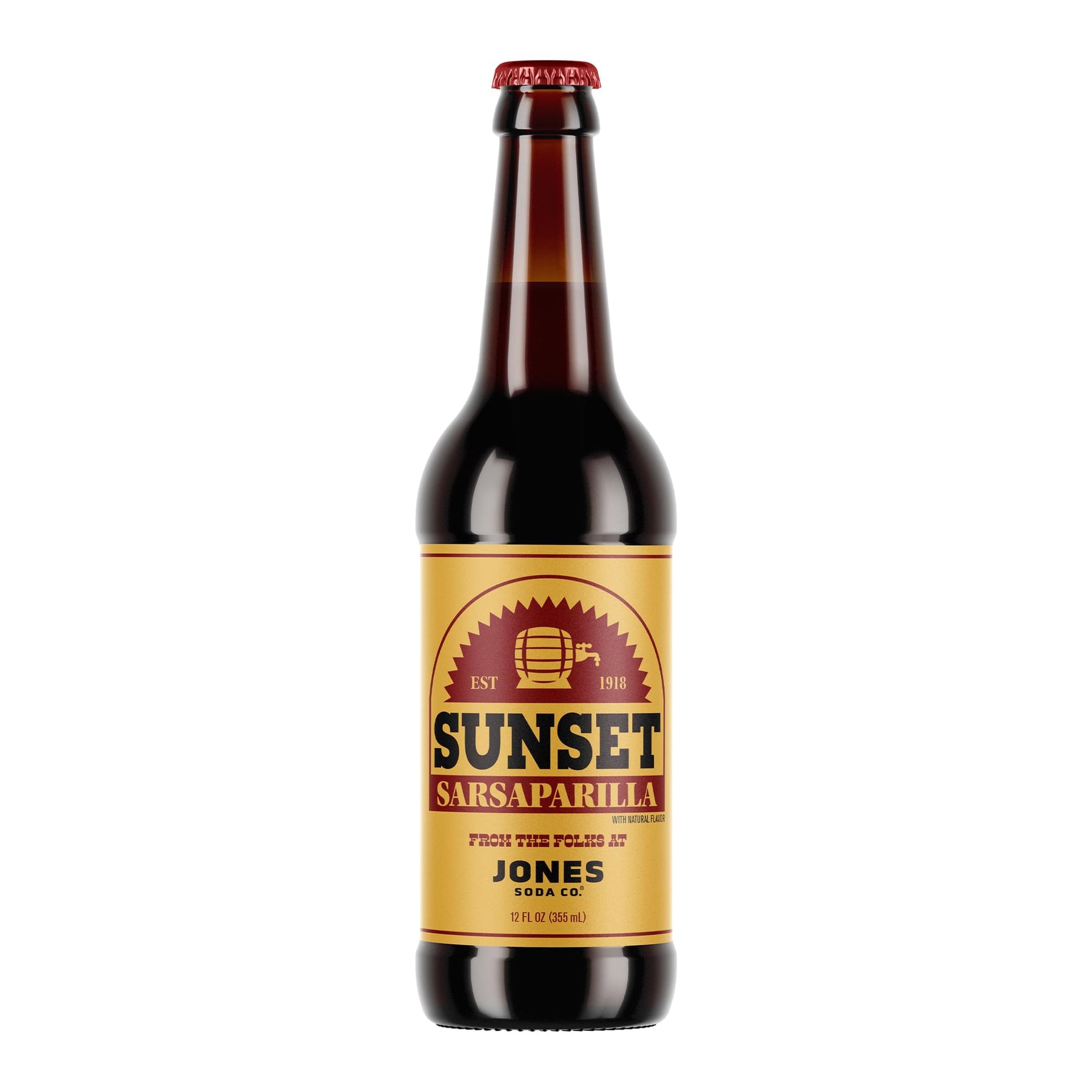 Fallout Sunset Sarsaparilla 12oz Jones Soda | Single Bottle