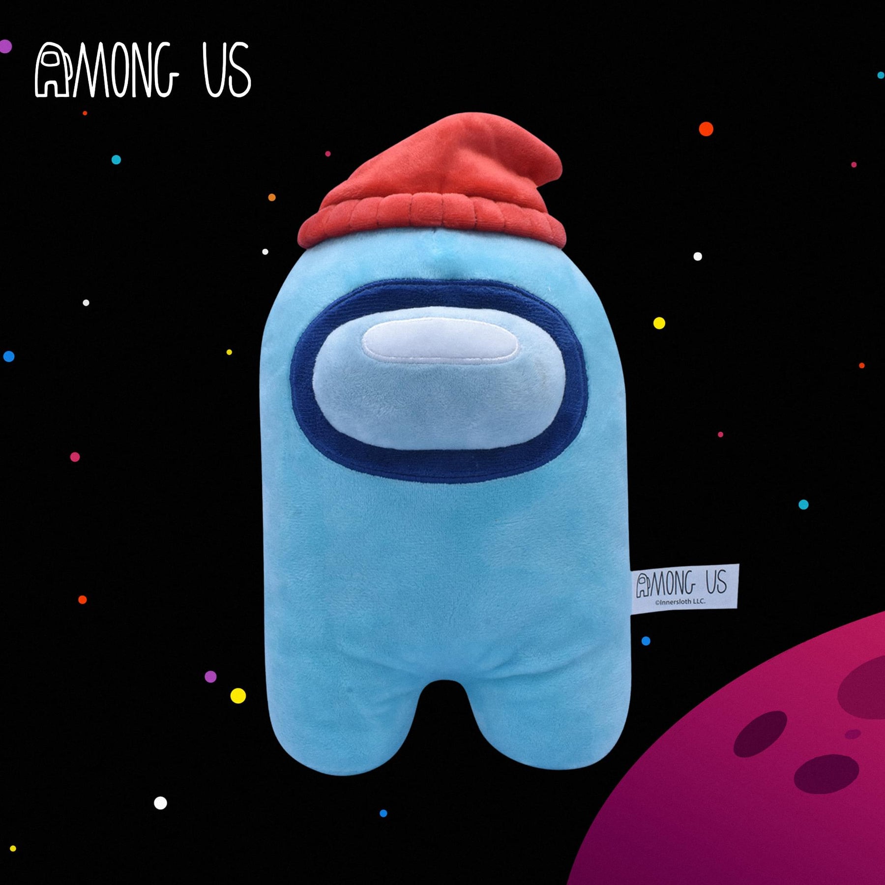 Among Us 7 Inch Plush | Aquamarine Crewmate w/ Beanie