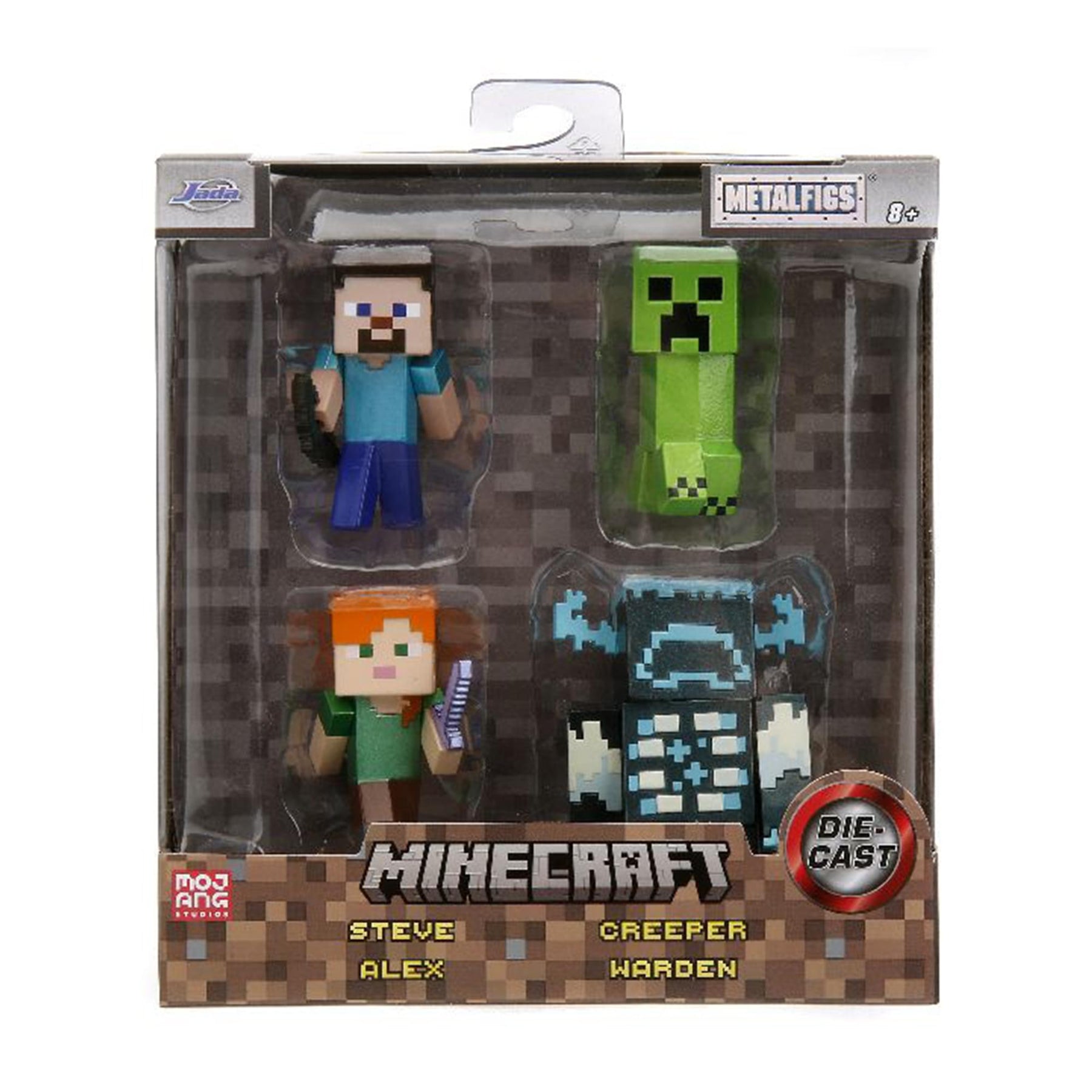 Minecraft 2.5 Inch Die-Cast MetalFigs 4-Pack | Wave 1