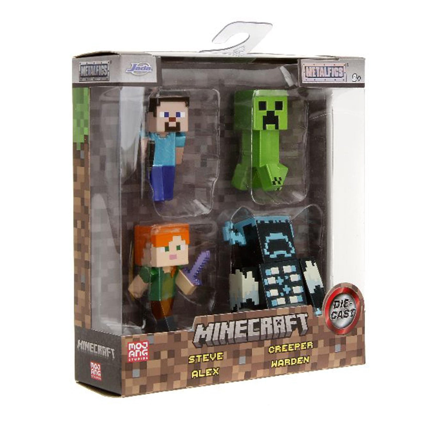 Minecraft 2.5 Inch Die-Cast MetalFigs 4-Pack | Wave 1