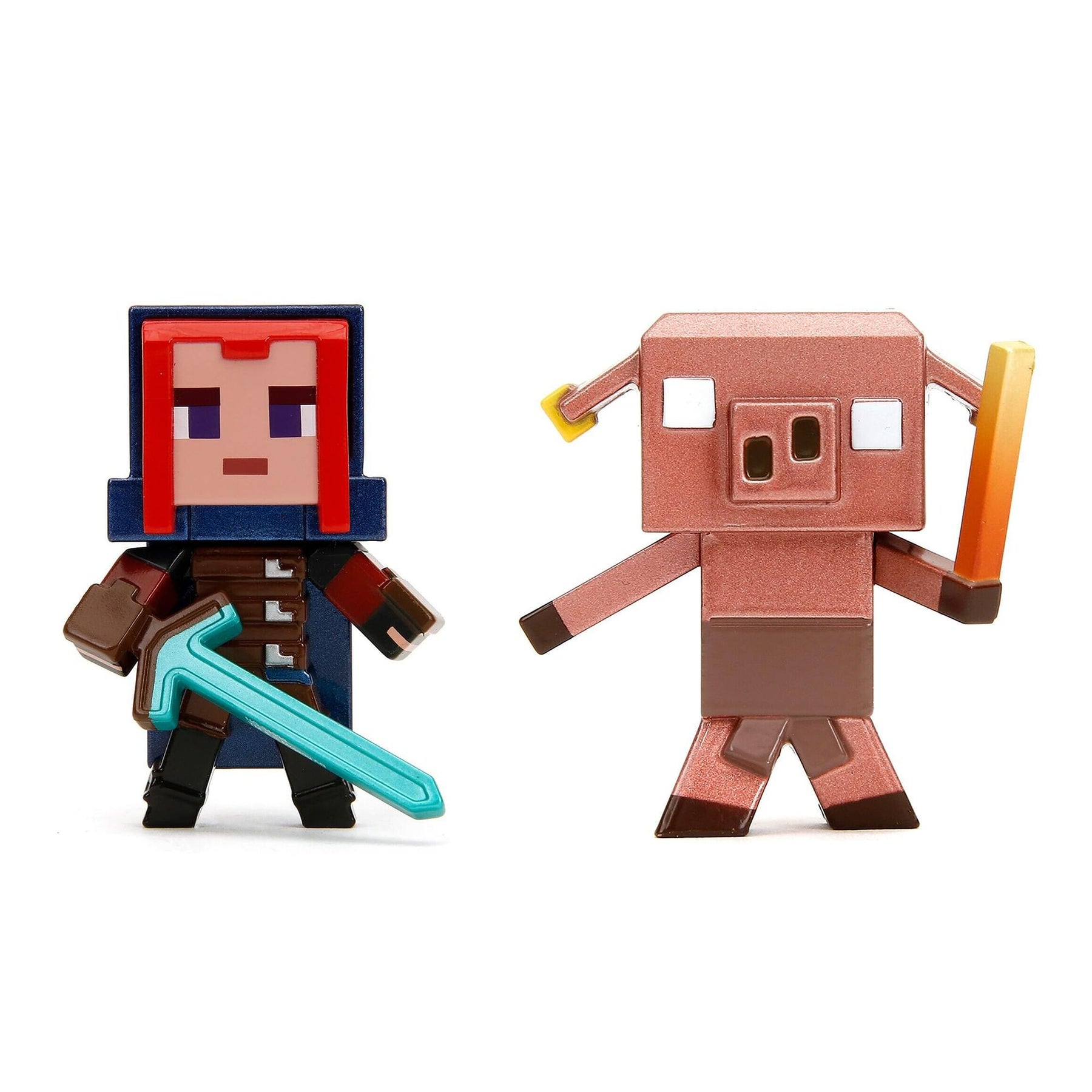 Minecraft Legends 2.5 Inch Die-Cast Figure 4-Pack | Ranger, Zombier, Piglins