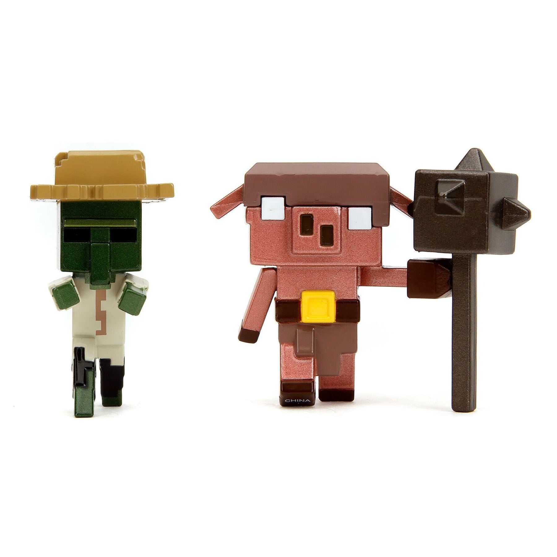 Minecraft Legends 2.5 Inch Die-Cast Figure 4-Pack | Ranger, Zombier, Piglins