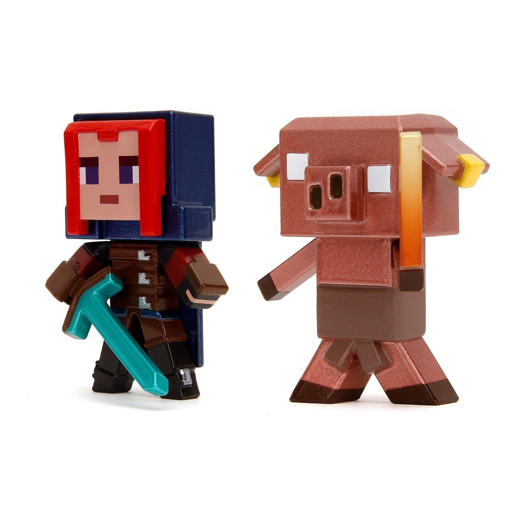 Minecraft Legends 2.5 Inch Die-Cast Figure 4-Pack | Ranger, Zombier, Piglins
