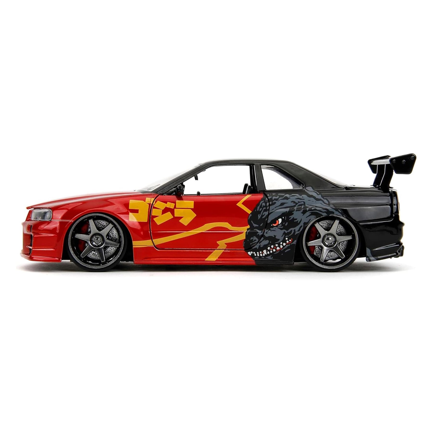 Godzilla 1:24 Nissan Skyline GT-R (R34) Diecast Vehicle with Figure