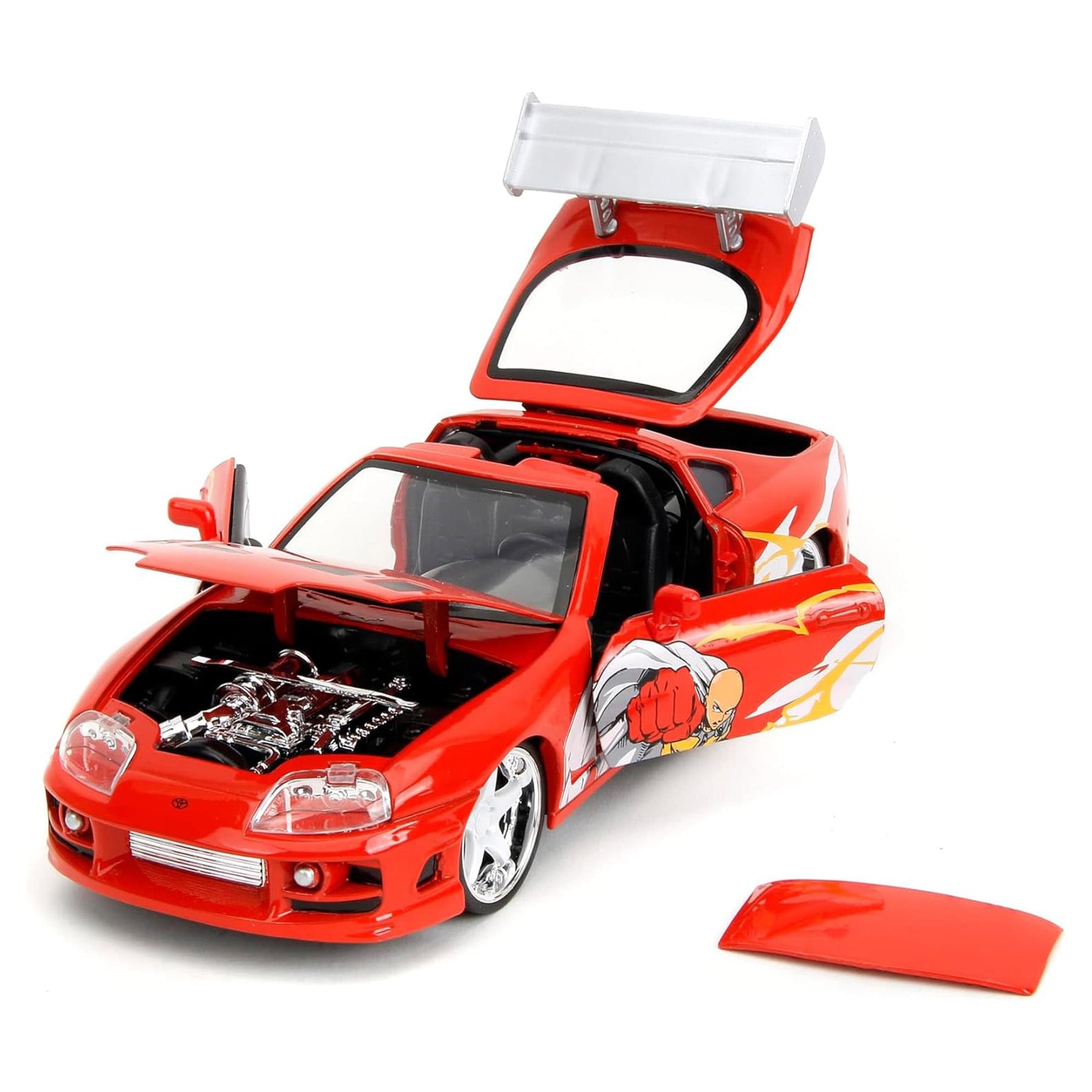 One Punch Man 1:24 1995 Toyota Supra Diecast Vehicle with Figure