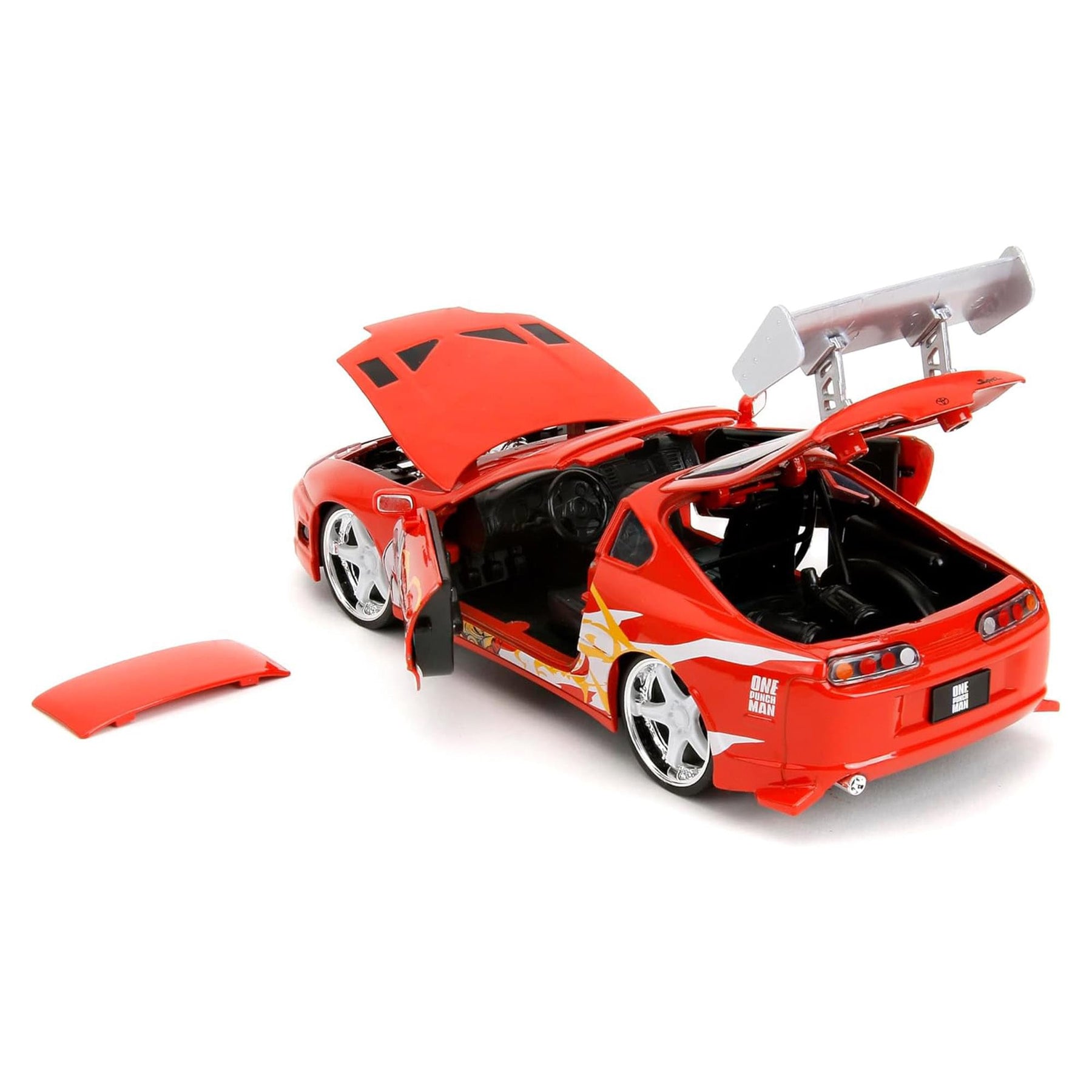 One Punch Man 1:24 1995 Toyota Supra Diecast Vehicle with Figure
