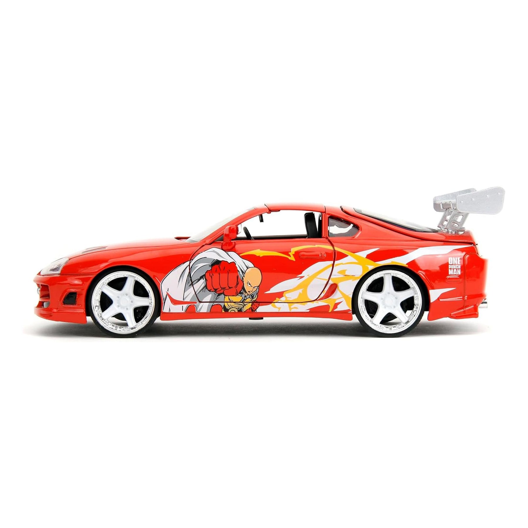 One Punch Man 1:24 1995 Toyota Supra Diecast Vehicle with Figure