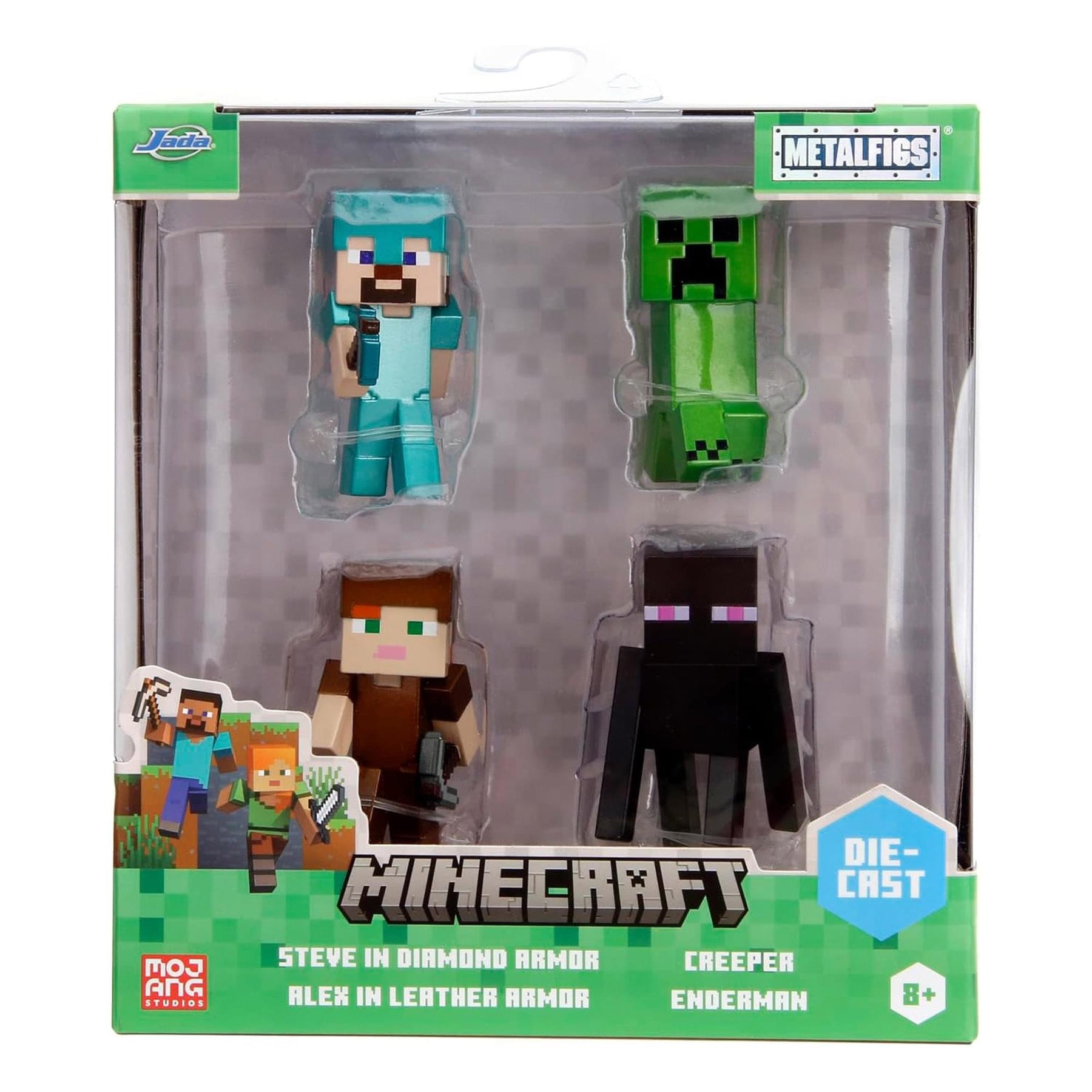 Minecraft 2.5 Inch MetalFigs 4-Pack