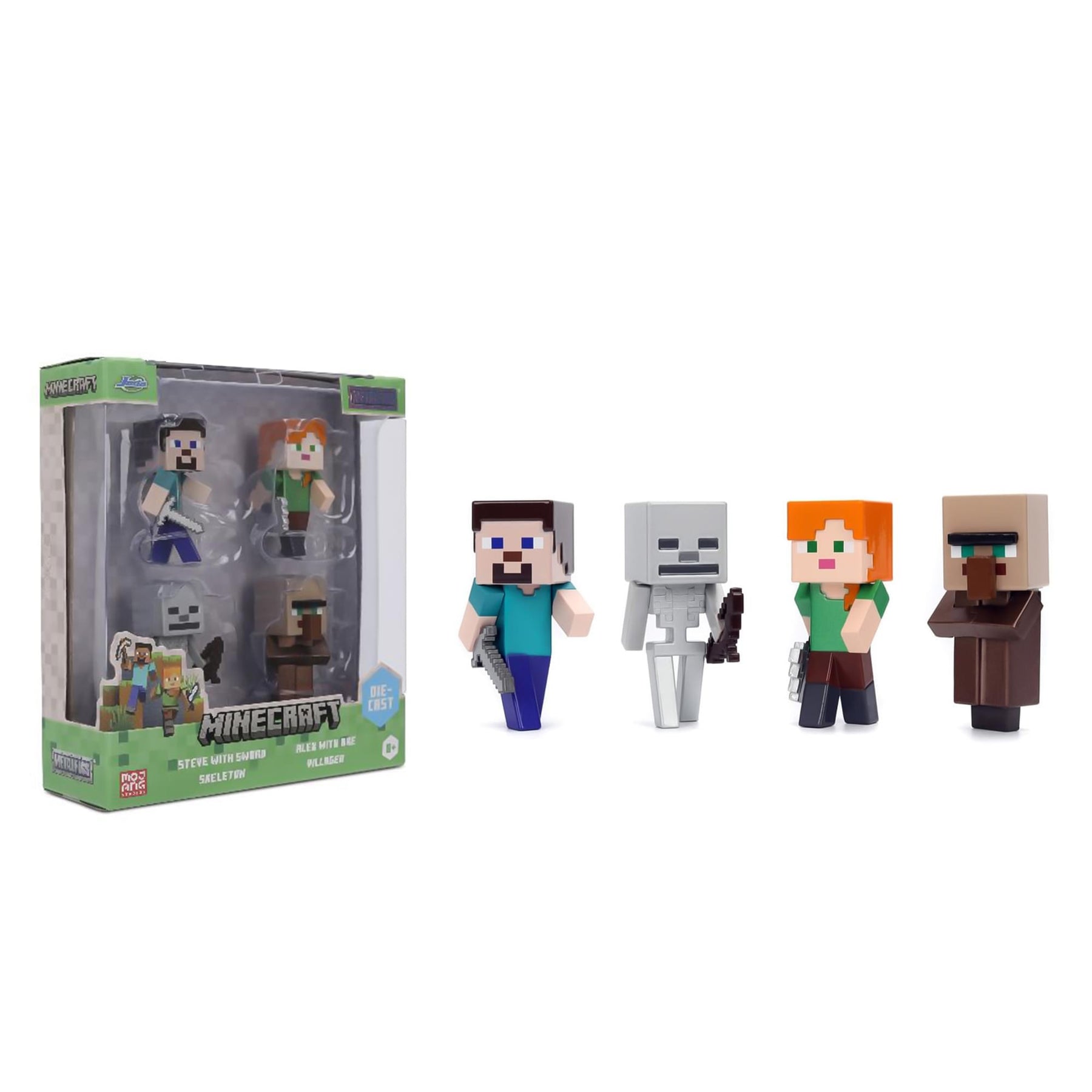 Minecraft 2.5 Inch MetalFigs 4-Pack