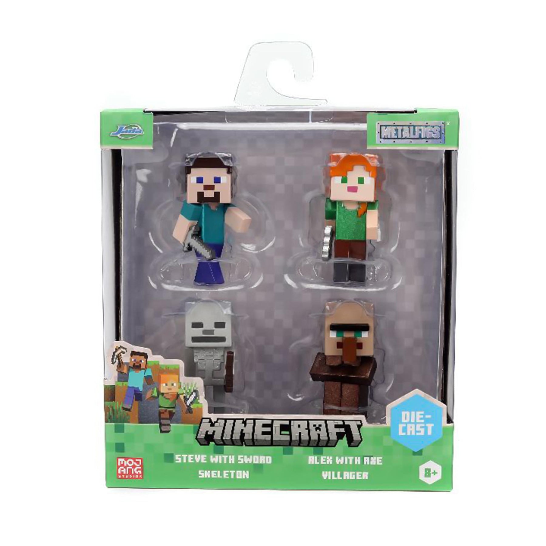 Minecraft 2.5 Inch MetalFigs 4-Pack