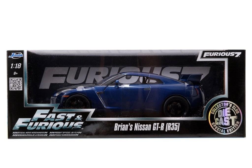 Fast & Furious 1:18 Die-Cast Vehicle: Brian's Nissan GT-R (R35)