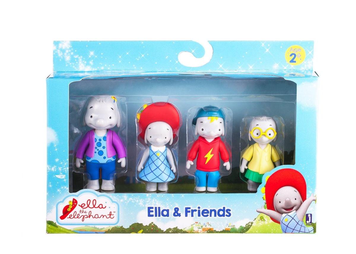 Ella the Elephant Action Figure 4-Pack Ella and Friends
