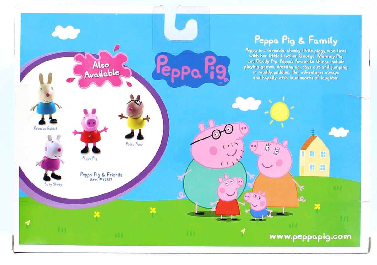 Peppa Pig 3" Peppa & Family Figure 4-Pack