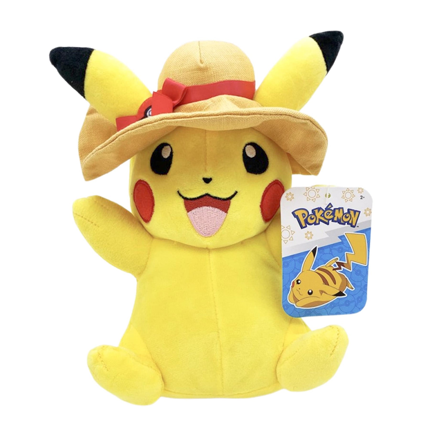 Pokemon Pikachu with Sun Hat 8-Inch Plush