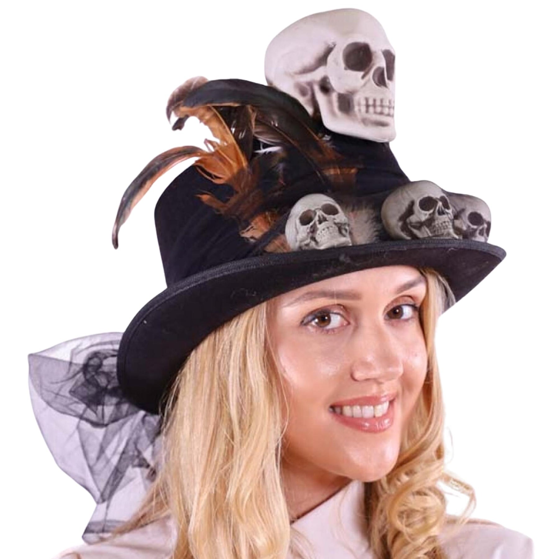 Voodoo Mini Skull Top Hat