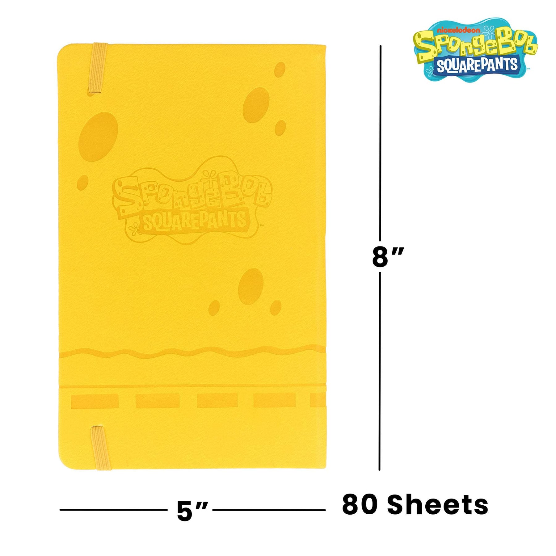 Nickelodeon SpongeBob SquarePants 80-Page Vegan Leather Notebook | 5 x 8 Inches