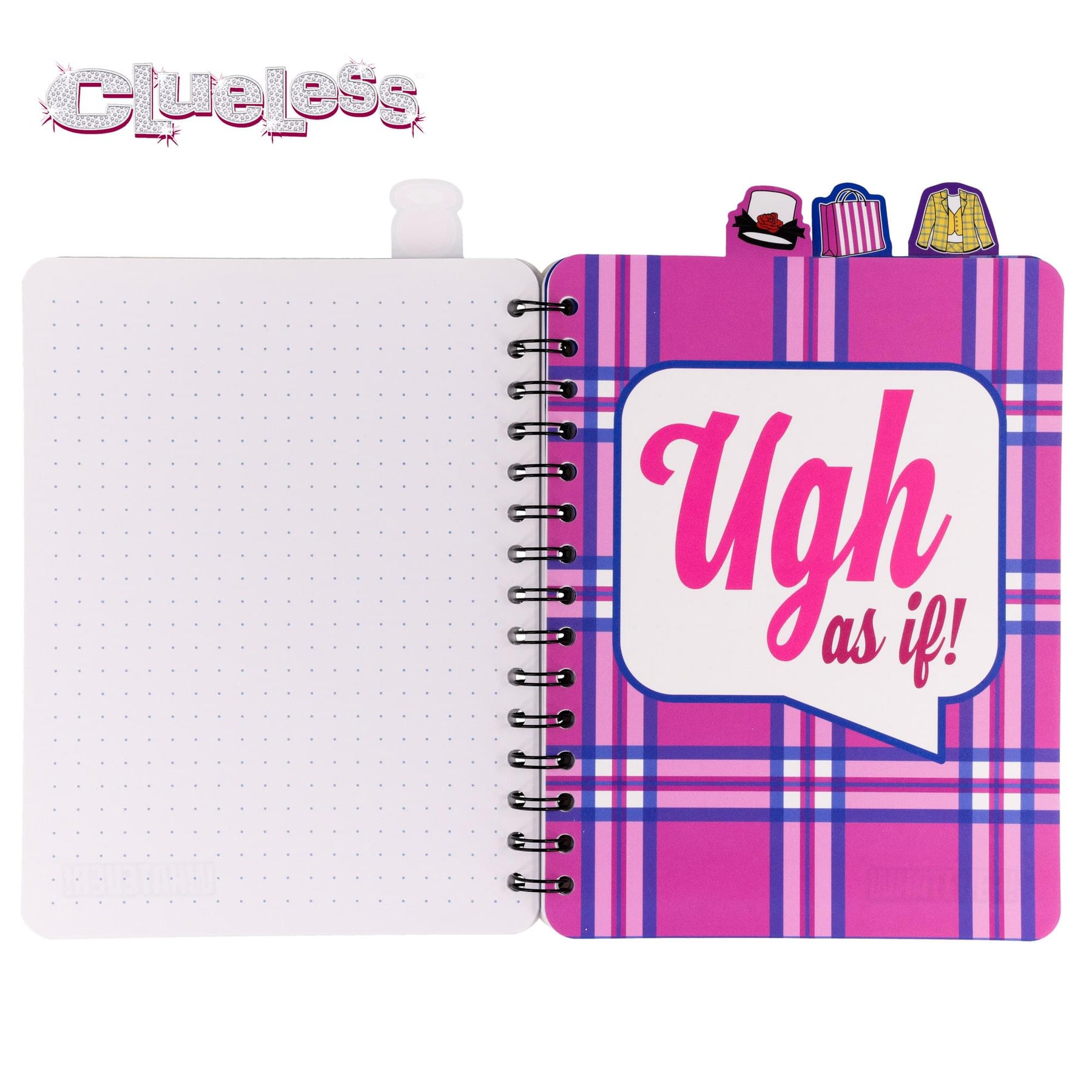 Clueless 4-Tab Spiral Notebook With 160 Dotted Sheets | 6 x 9 Inches