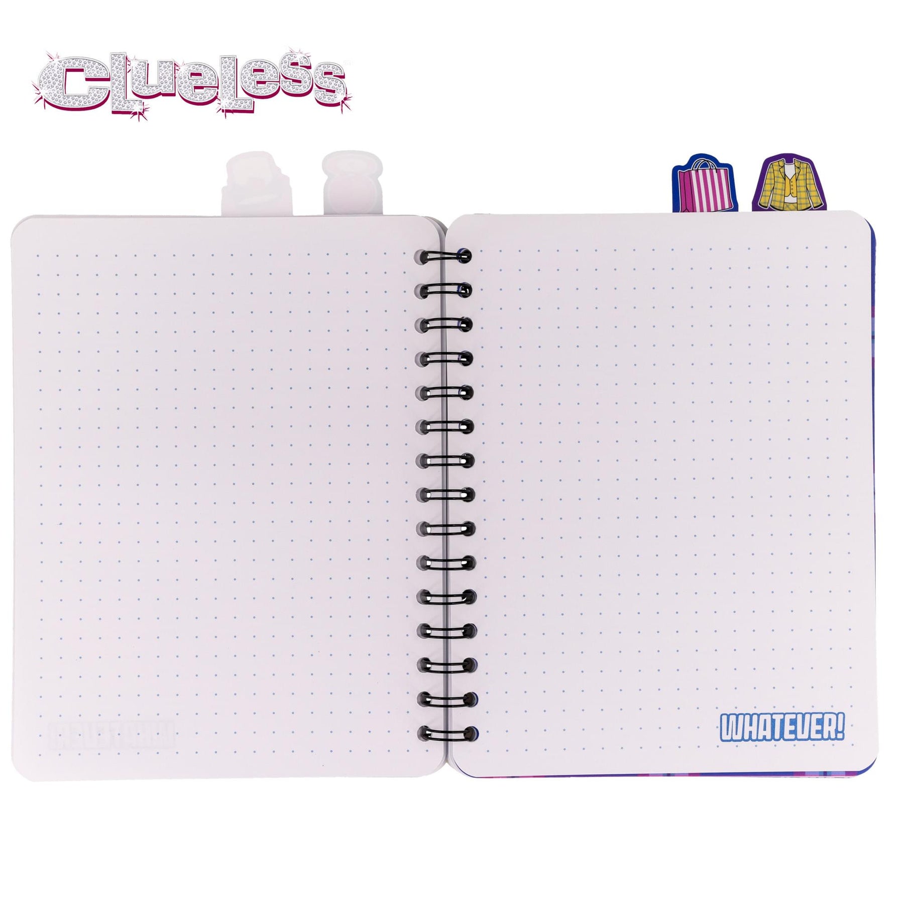 Clueless 4-Tab Spiral Notebook With 160 Dotted Sheets | 6 x 9 Inches