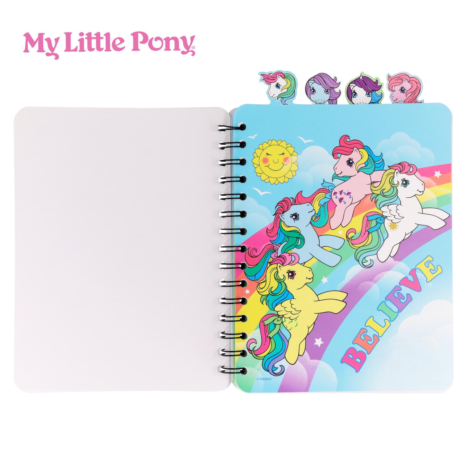My Little Pony Trio 4-Tab Spiral Notebook With 160 Dotted Sheets | 6 x 9 Inches