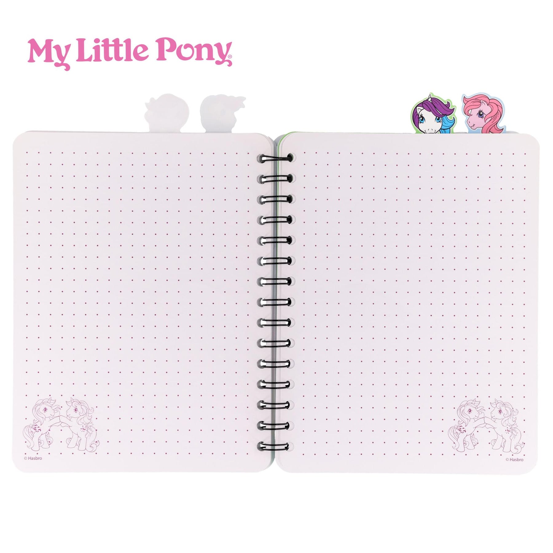 My Little Pony Trio 4-Tab Spiral Notebook With 160 Dotted Sheets | 6 x 9 Inches