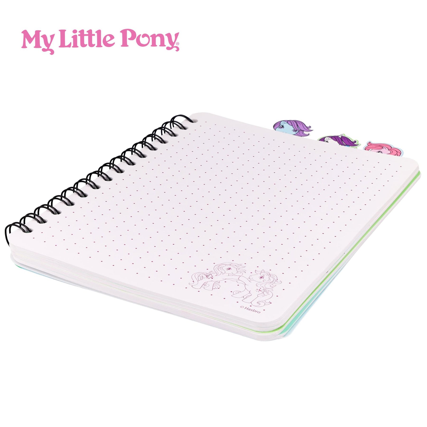 My Little Pony Trio 4-Tab Spiral Notebook With 160 Dotted Sheets | 6 x 9 Inches