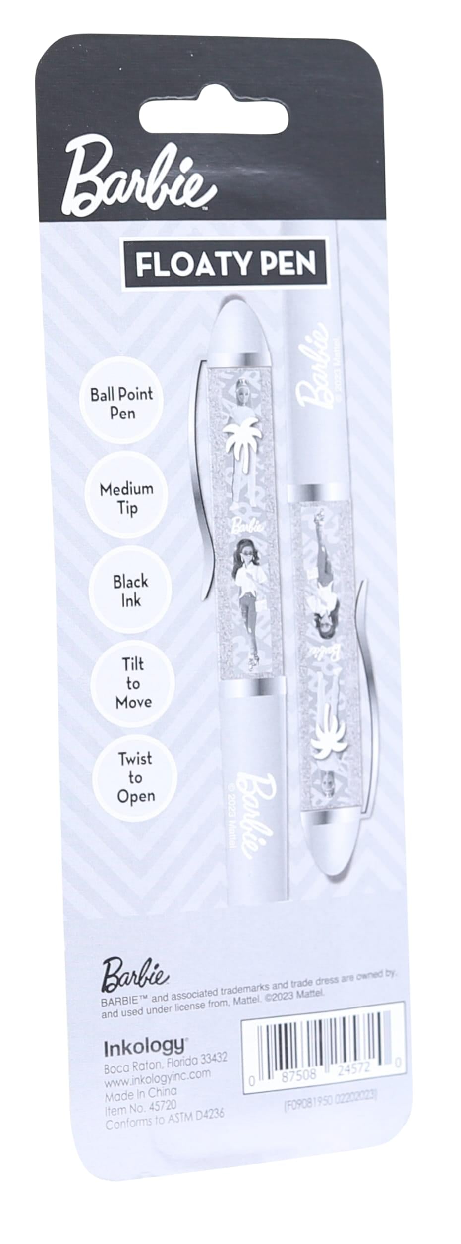 Barbie Black Ink Floaty Pen