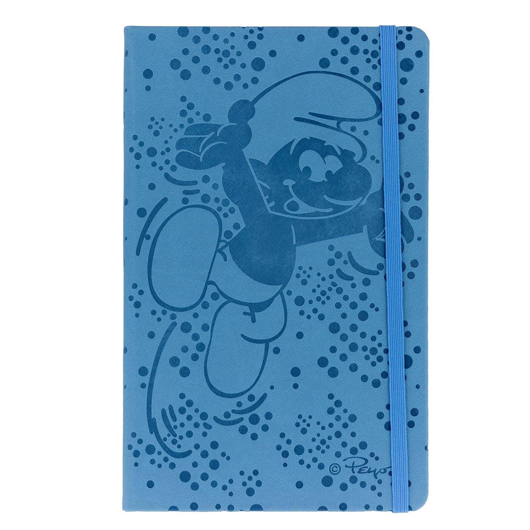The Smurfs 80-Page Vegan Leather Notebook | 5 x 8 Inches
