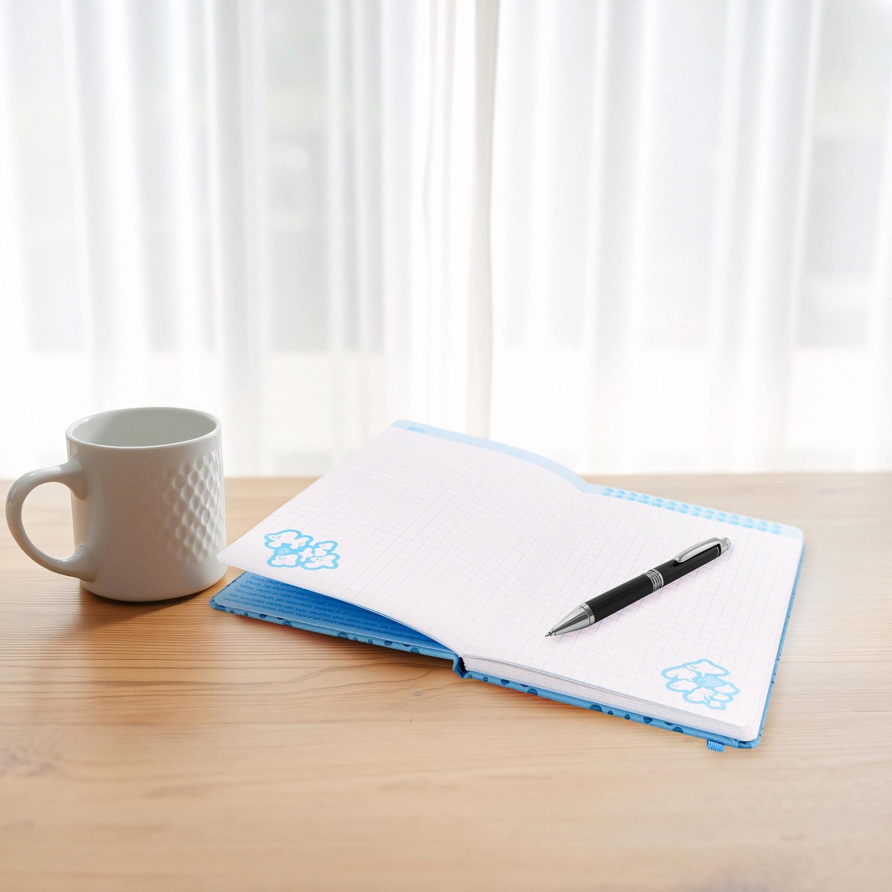 The Smurfs 80-Page Vegan Leather Notebook | 5 x 8 Inches