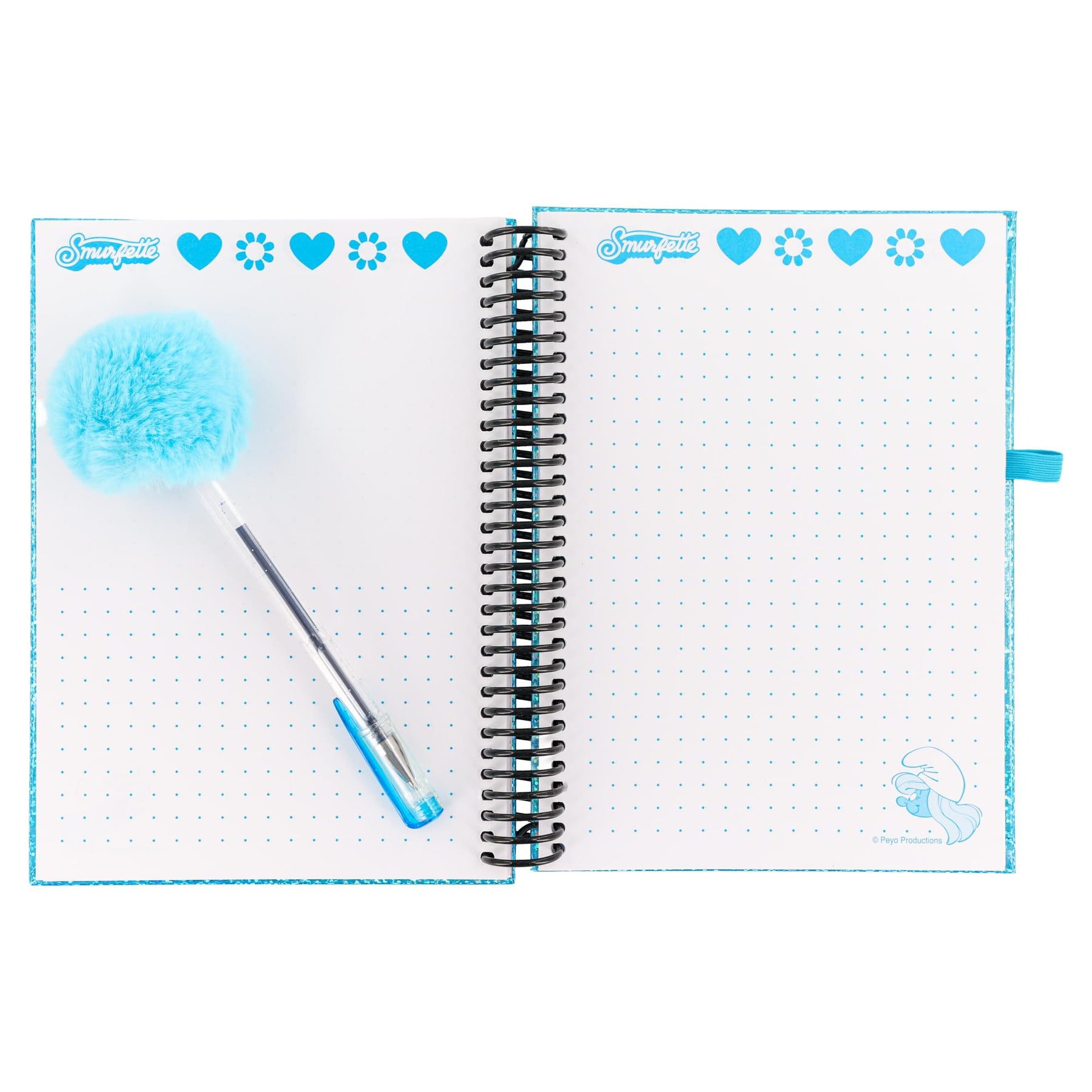 The Smurfs Smurfette Spiral Notebook With Gel Pen and Stickers