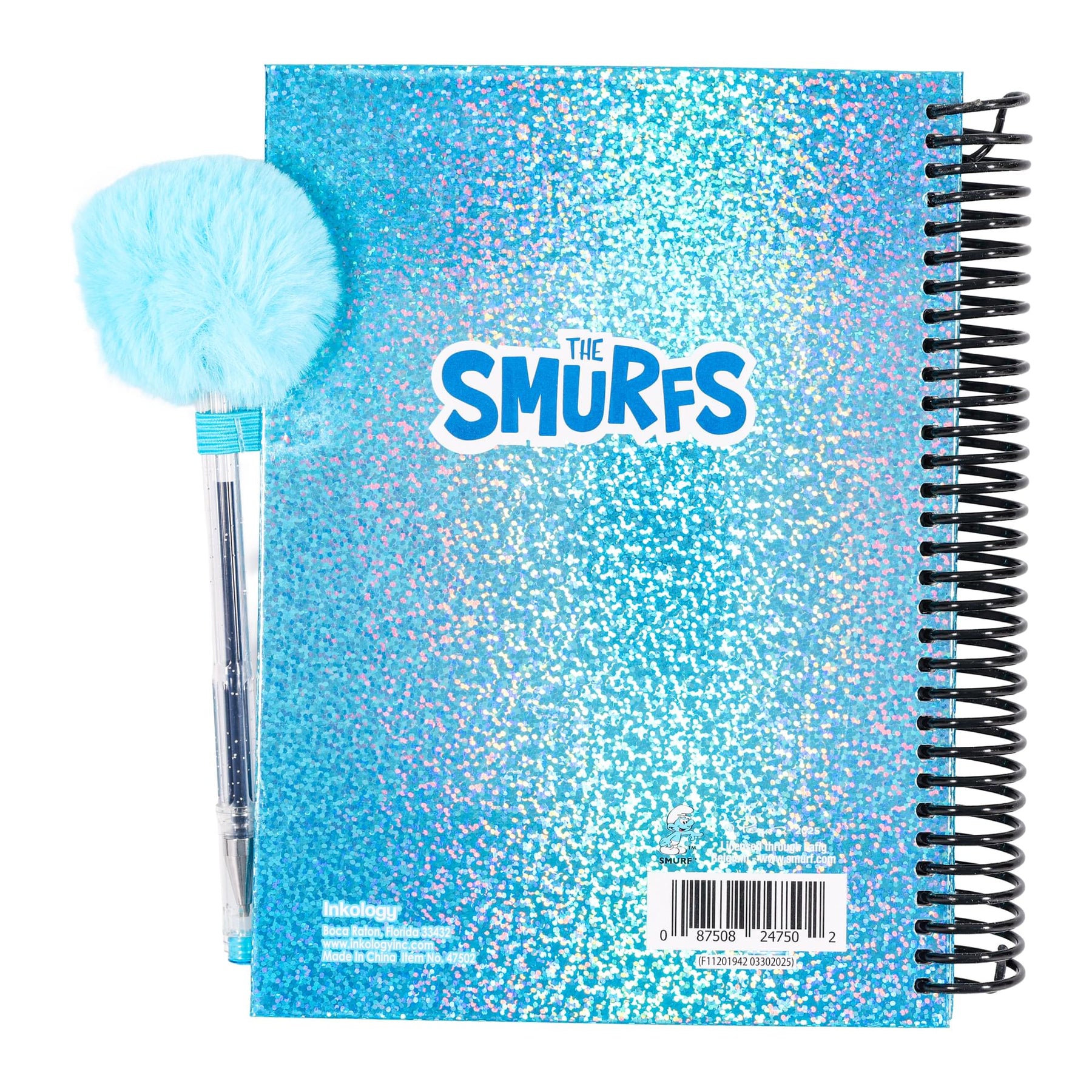 The Smurfs Smurfette Spiral Notebook With Gel Pen and Stickers