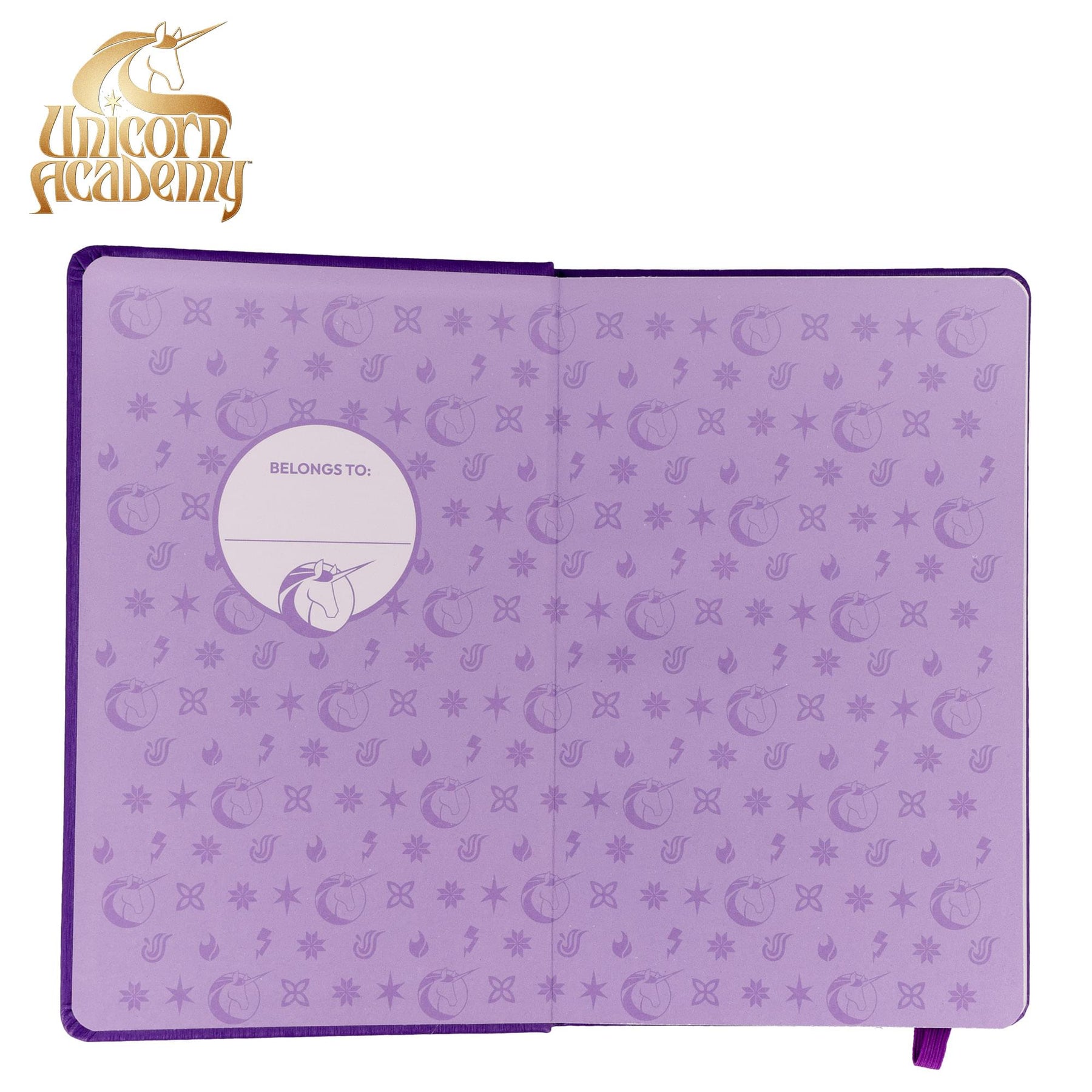 Unicorn Academy 80-Page Vegan Leather Notebook | 5 x 8 Inches