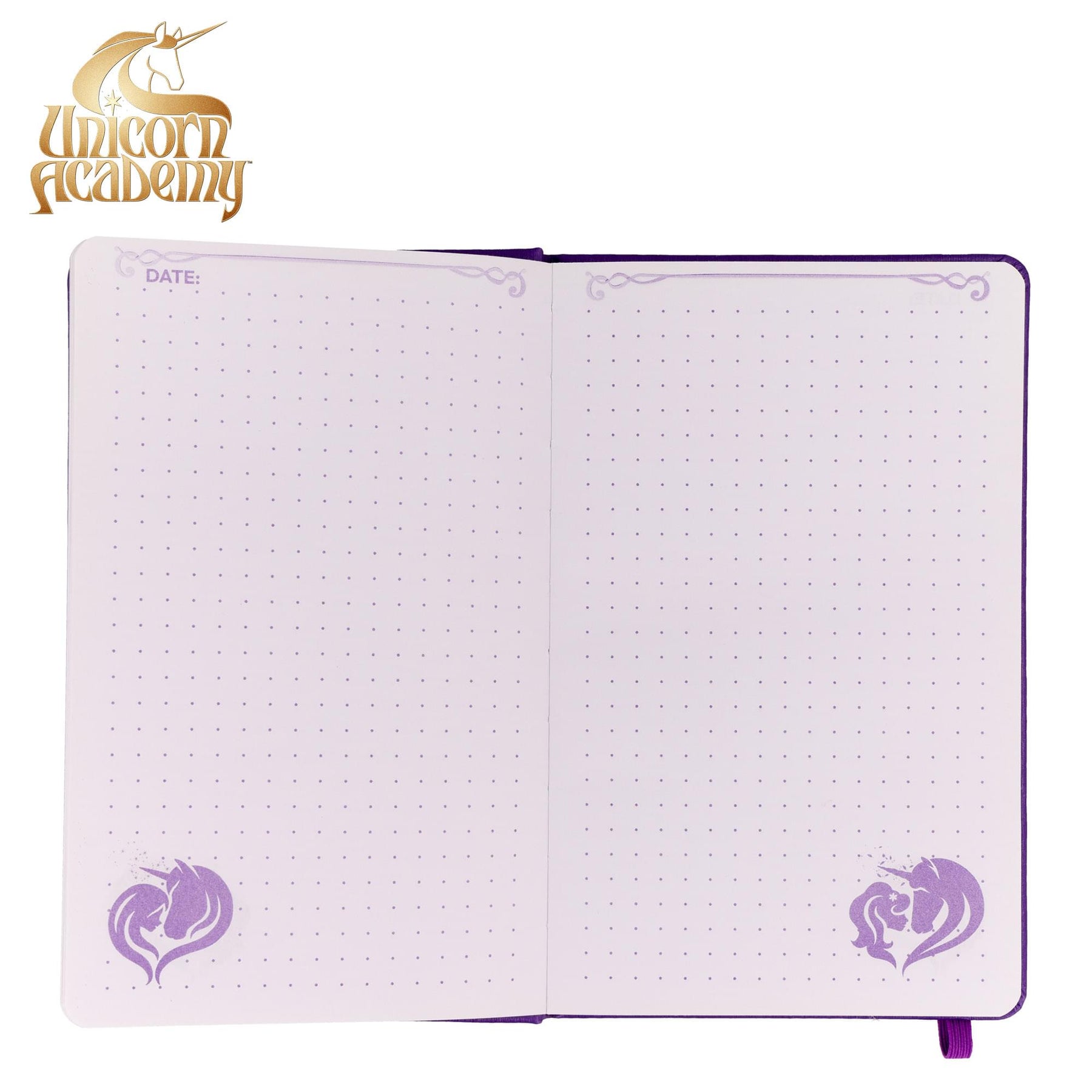 Unicorn Academy 80-Page Vegan Leather Notebook | 5 x 8 Inches