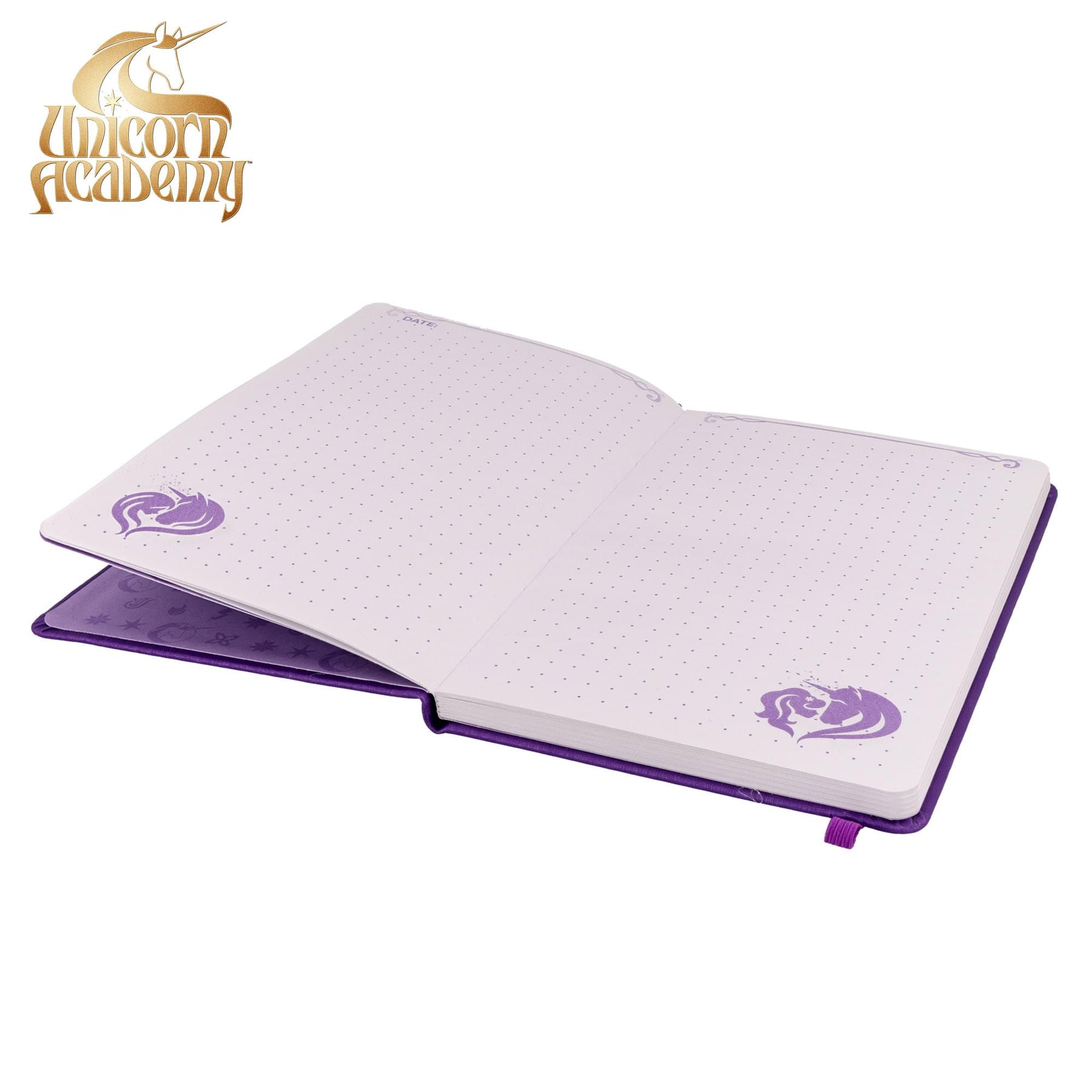 Unicorn Academy 80-Page Vegan Leather Notebook | 5 x 8 Inches