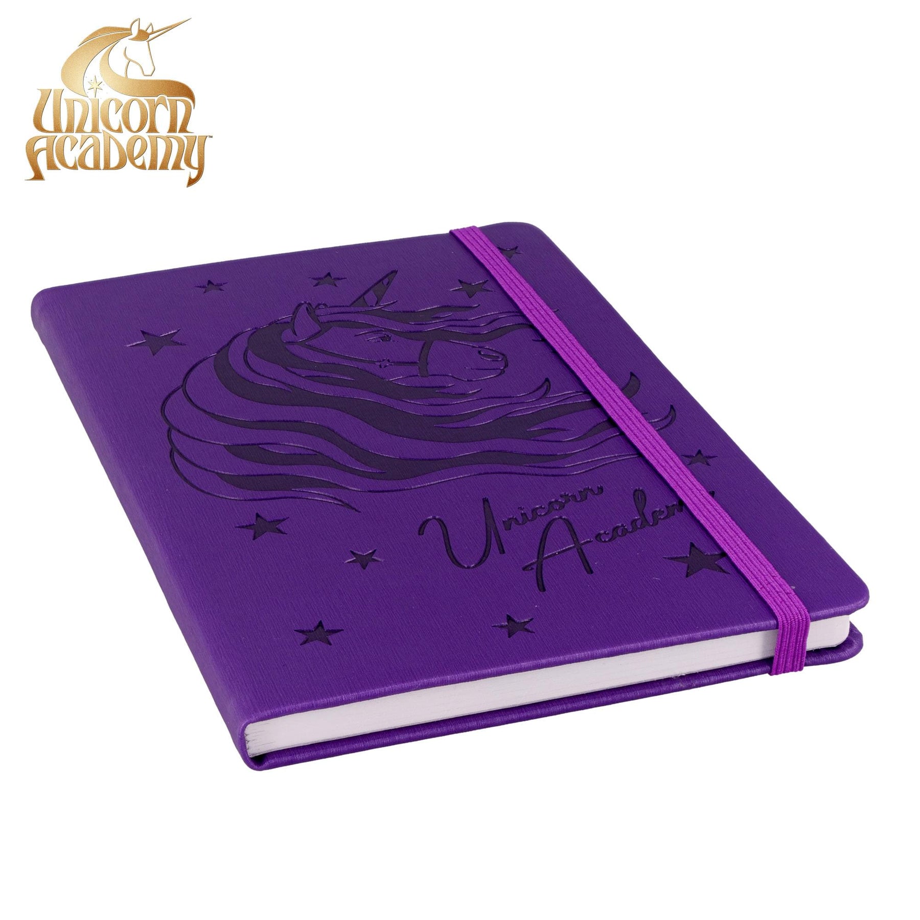 Unicorn Academy 80-Page Vegan Leather Notebook | 5 x 8 Inches