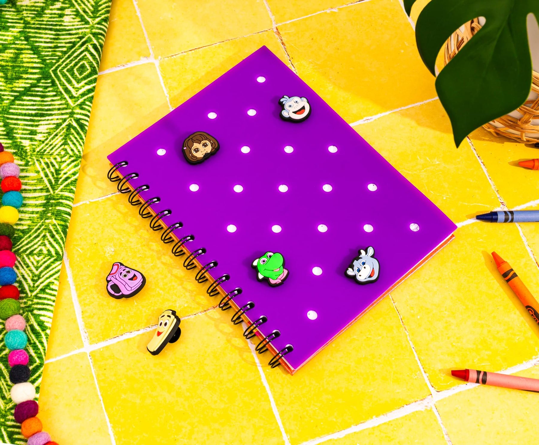 Nickelodeon Dora The Explorer Notebook With Pop Charms and 160 Dotted Sheets
