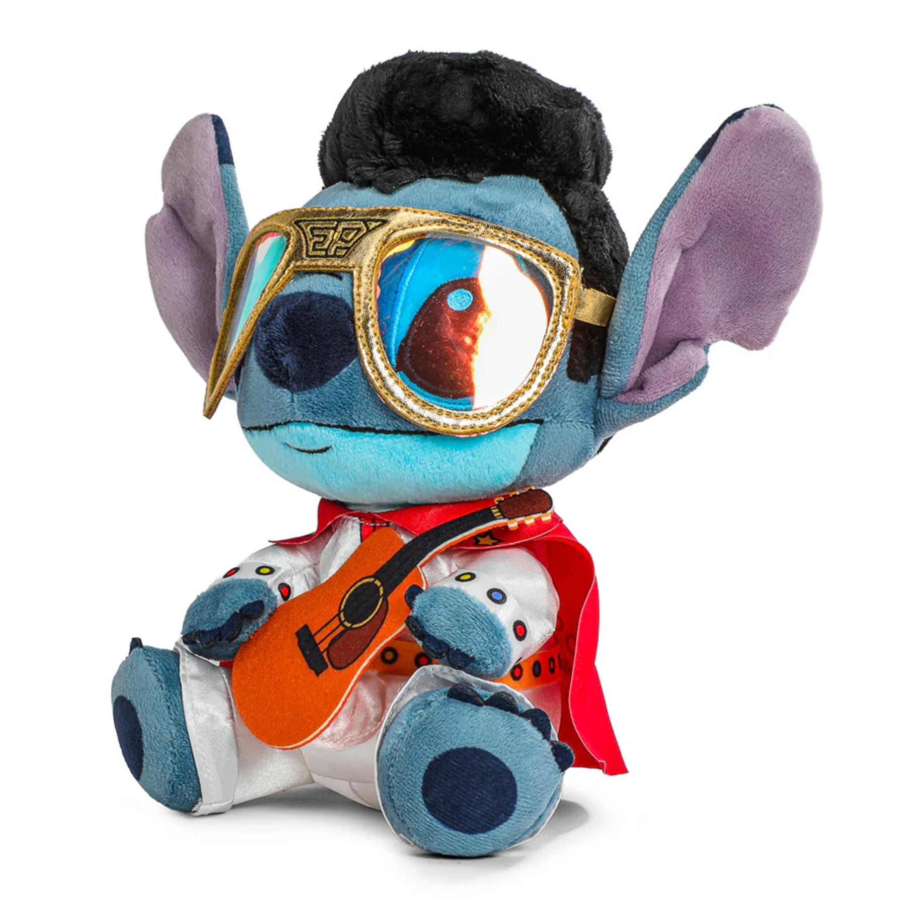 Disney Lilo & Stitch 9 Inch Elvis Stitch Plush | White Jumpsuit