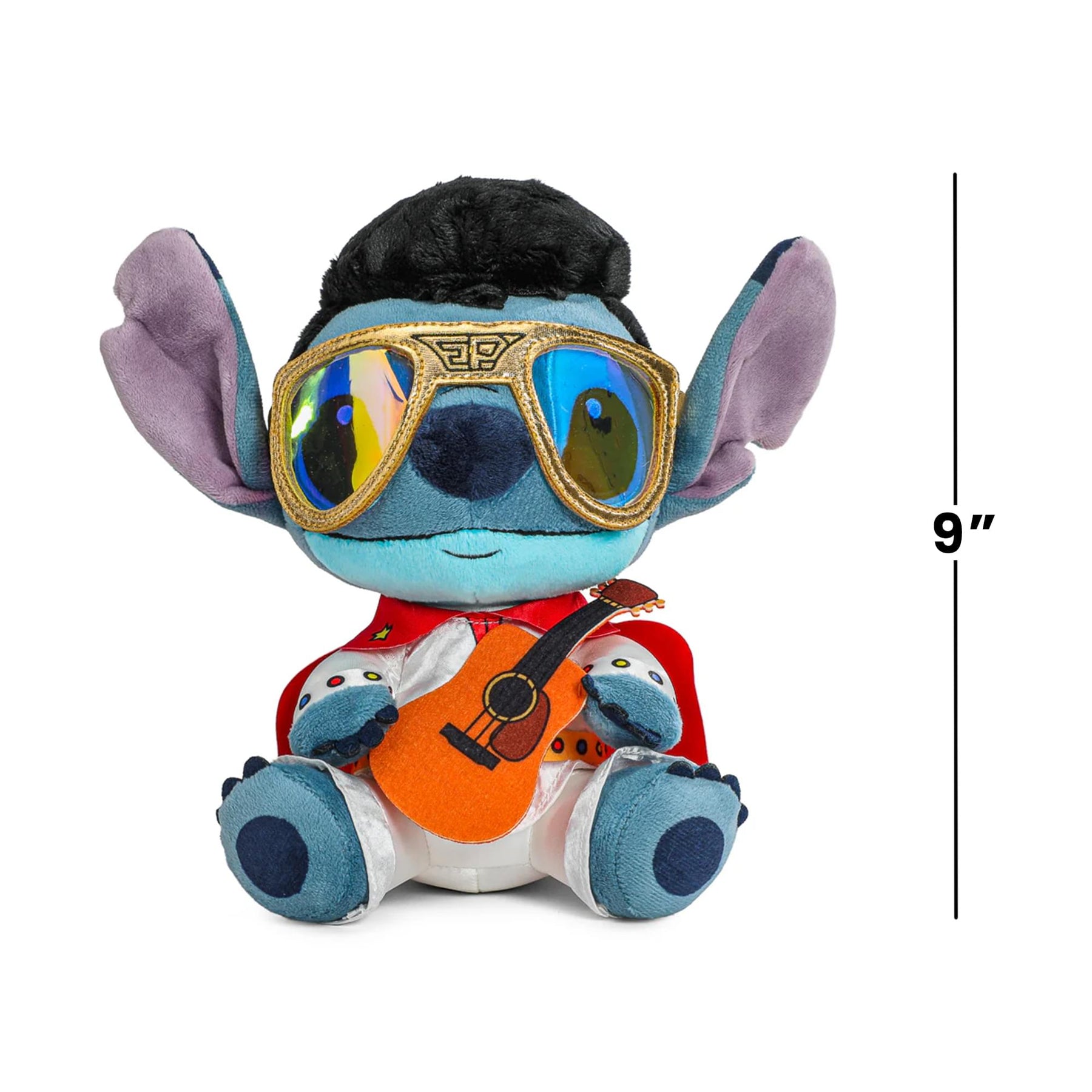Disney Lilo & Stitch 9 Inch Elvis Stitch Plush | White Jumpsuit