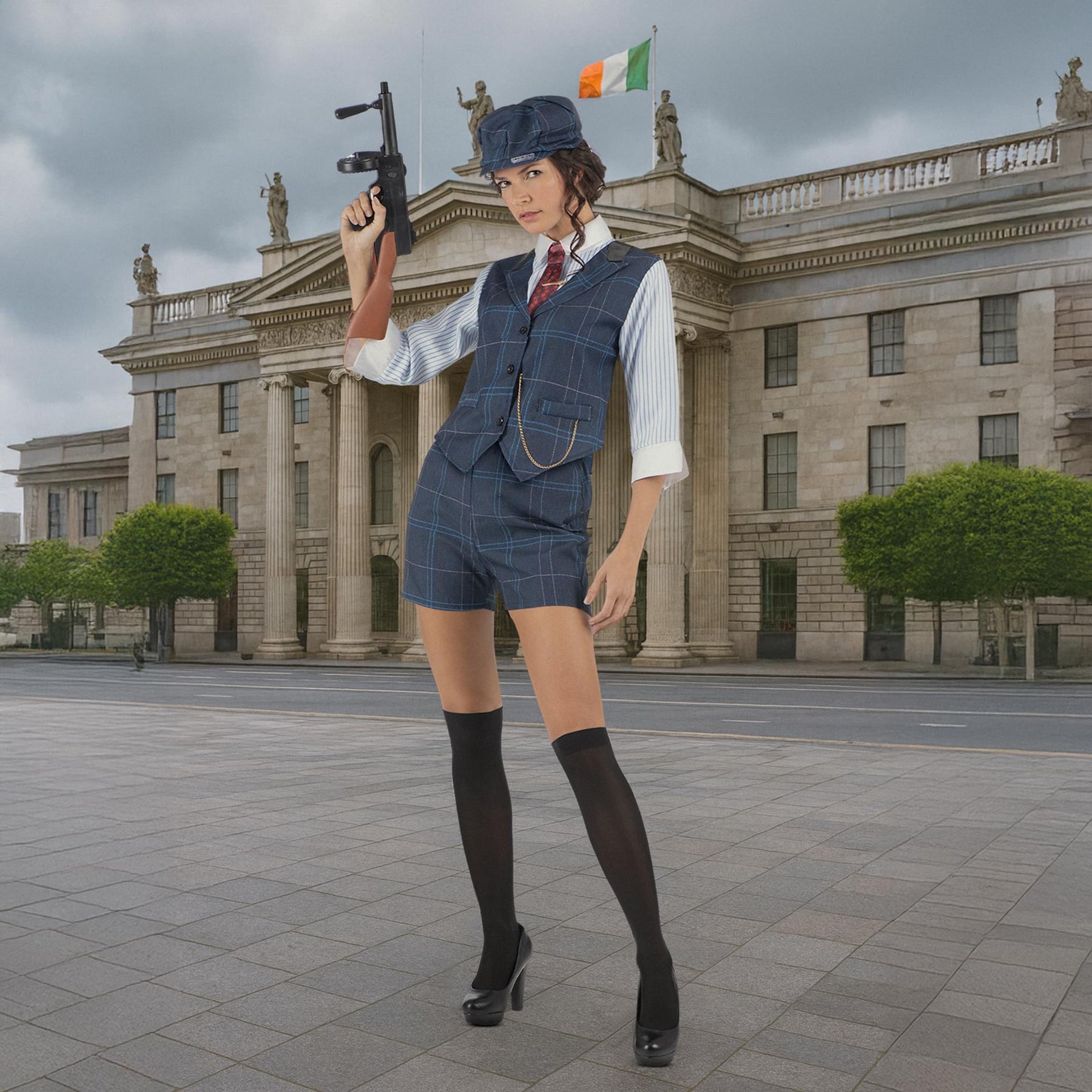 Irish Gangster Adult Female Costume