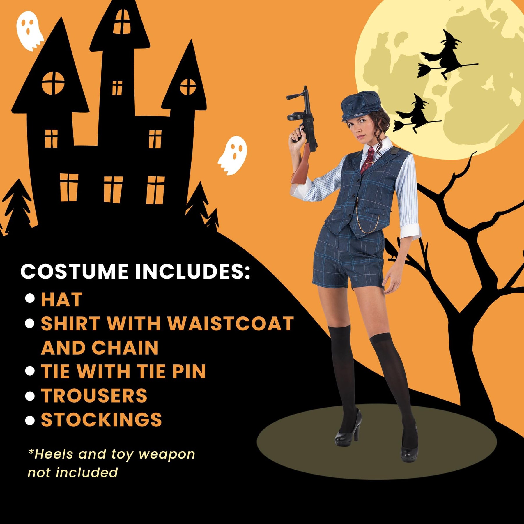 Irish Gangster Adult Female Costume