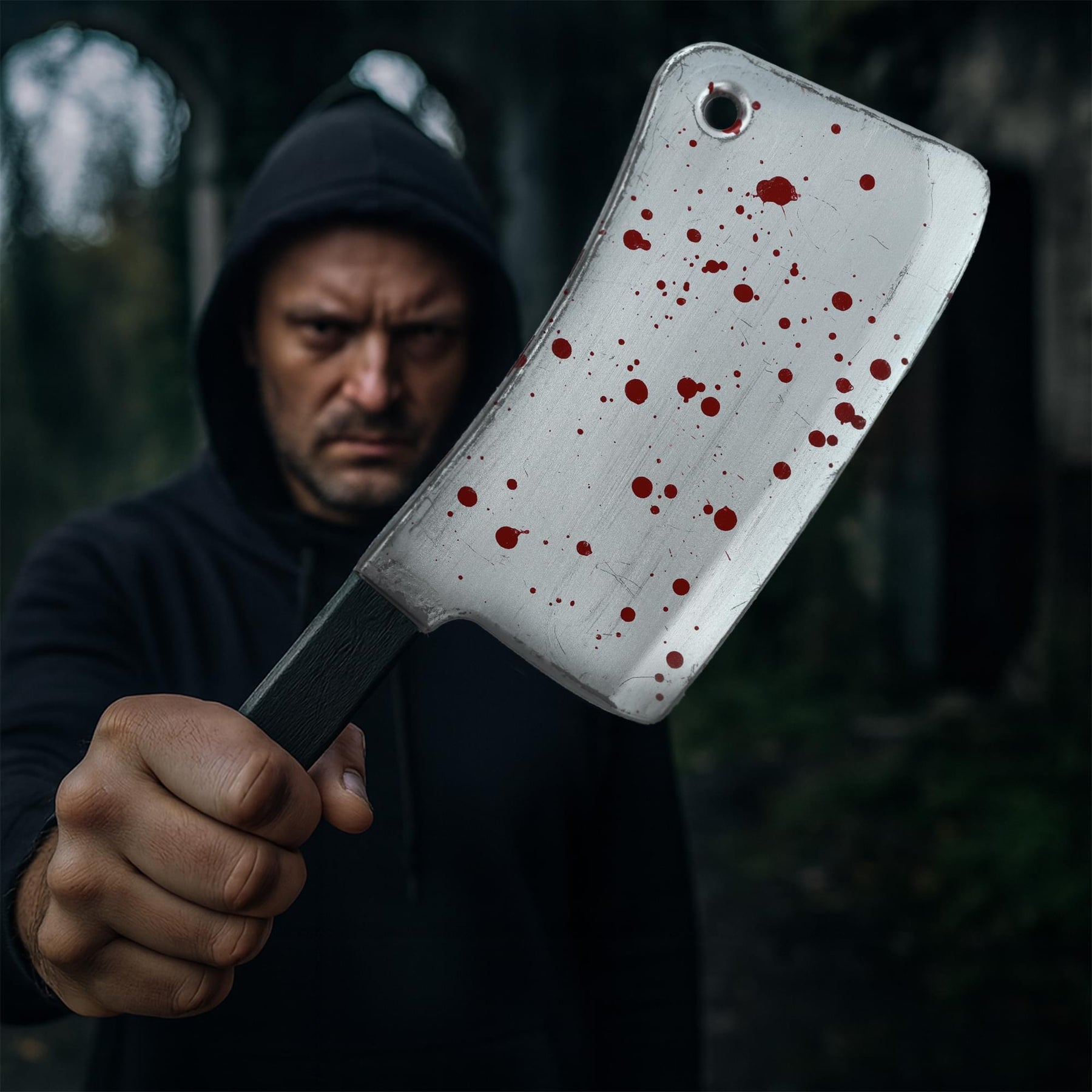Bloody Plastic Cleaver Adult Costume Accessory