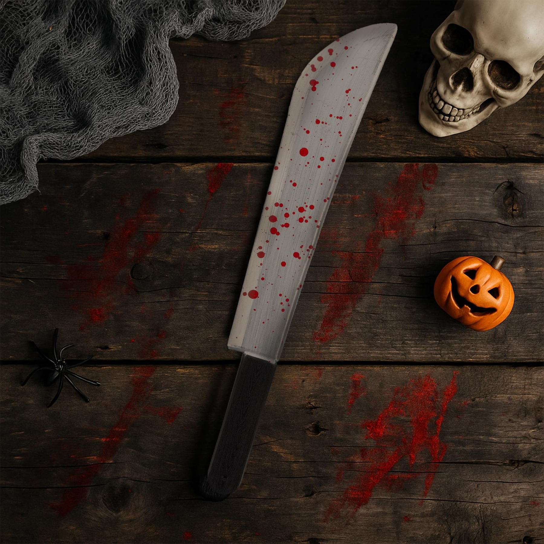 Bloody Plastic Machete Adult Costume Accessory
