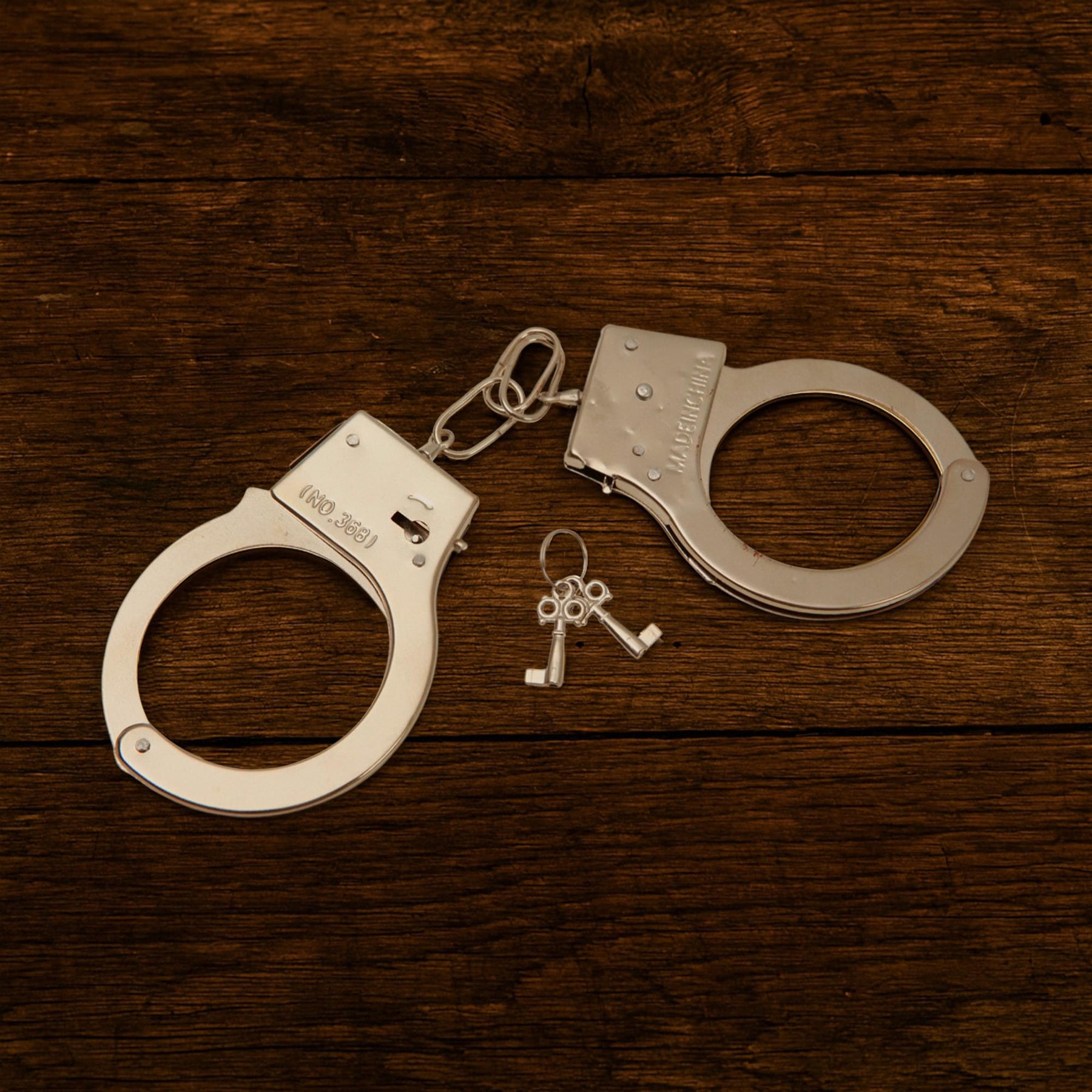 Metal Handcuffs Costume Accessory | One Size
