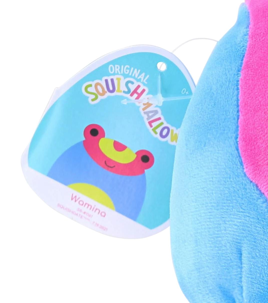 Squishmallows 5 Inch Blacklight Plush | Wamina the Blue Frog