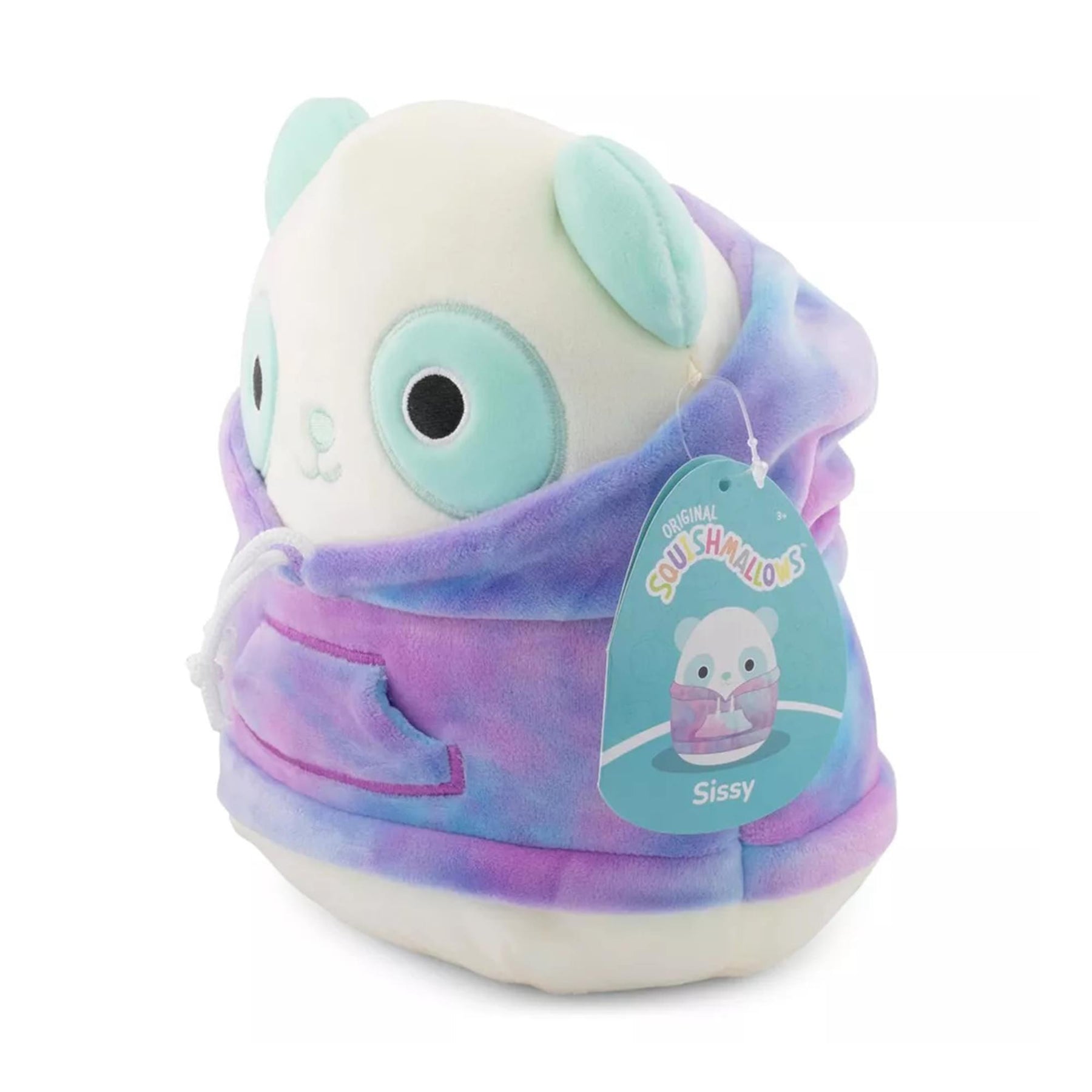 Squishmallow 12 Inch Hoodie Plush | Sissy The Panda