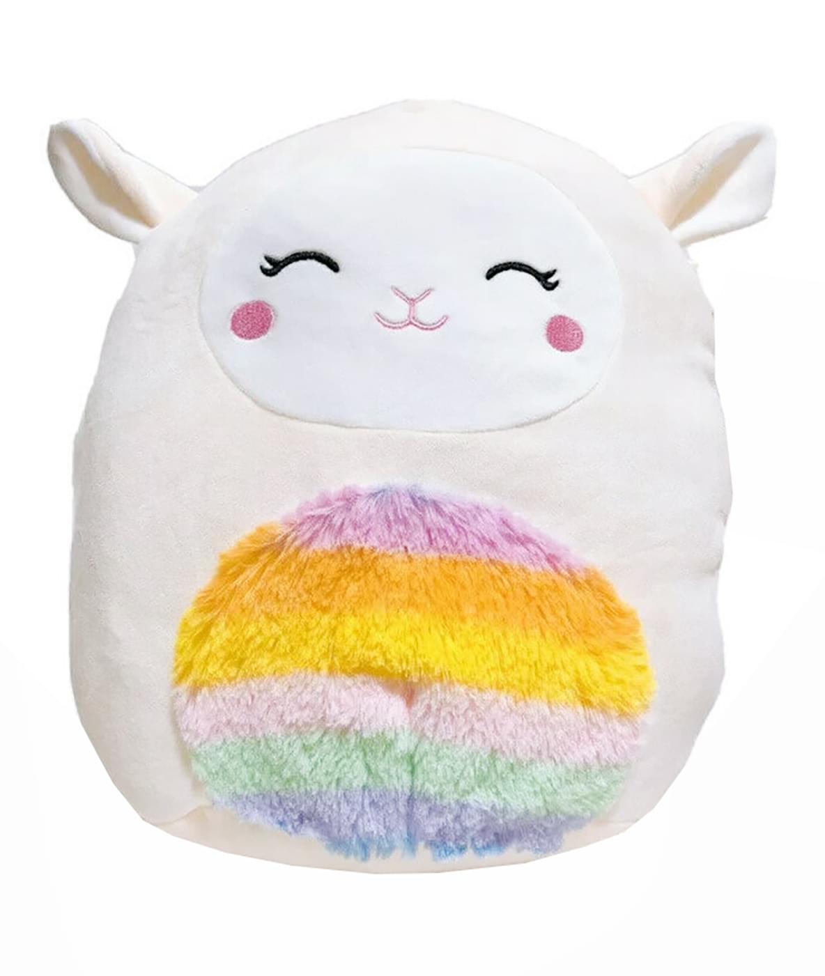 Squishmallow 8 Inch Plush | Sophie The White Lamb With Rainbow Belly